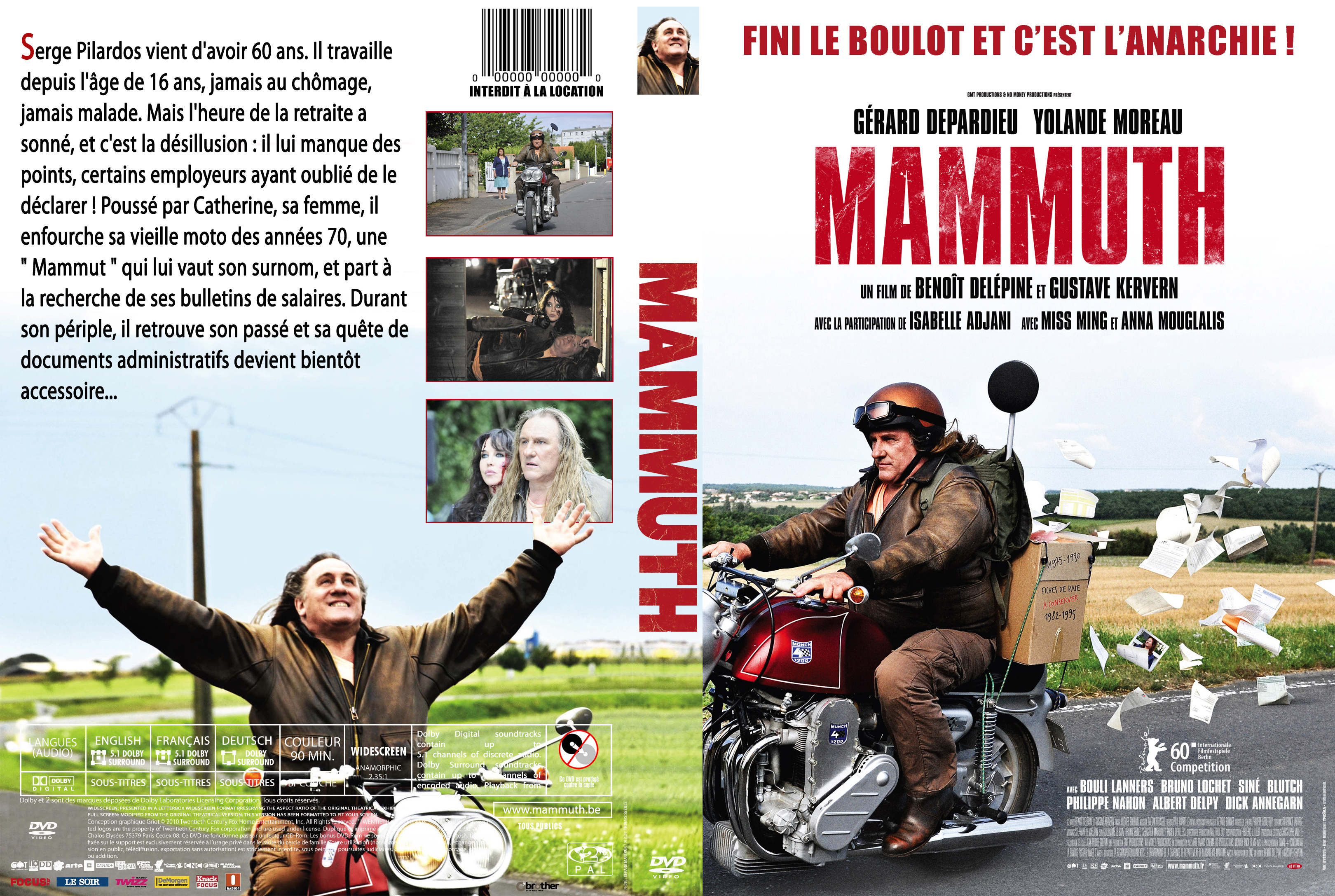Jaquette DVD Mammuth custom