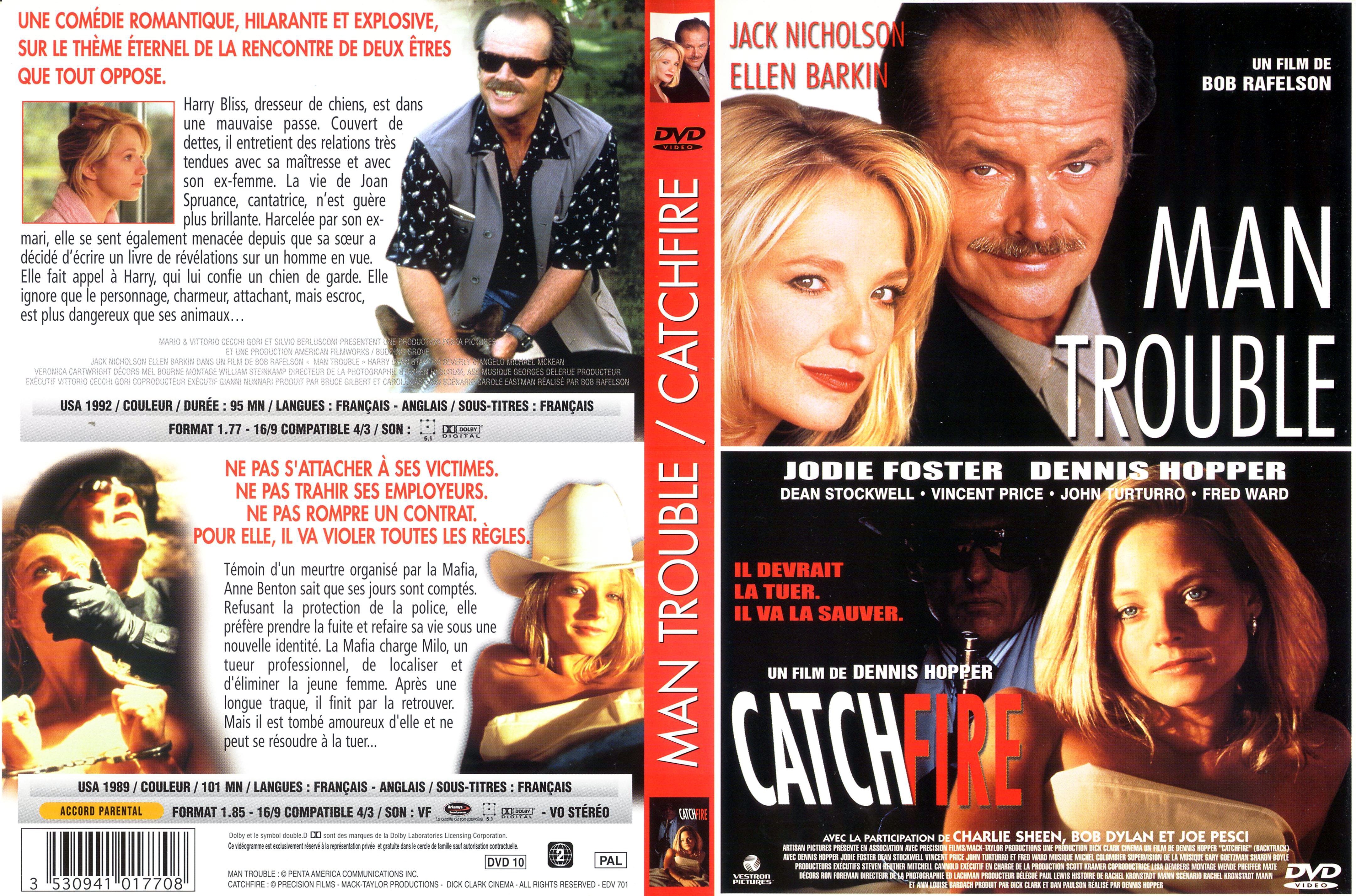 Jaquette DVD Man trouble + Catchfire