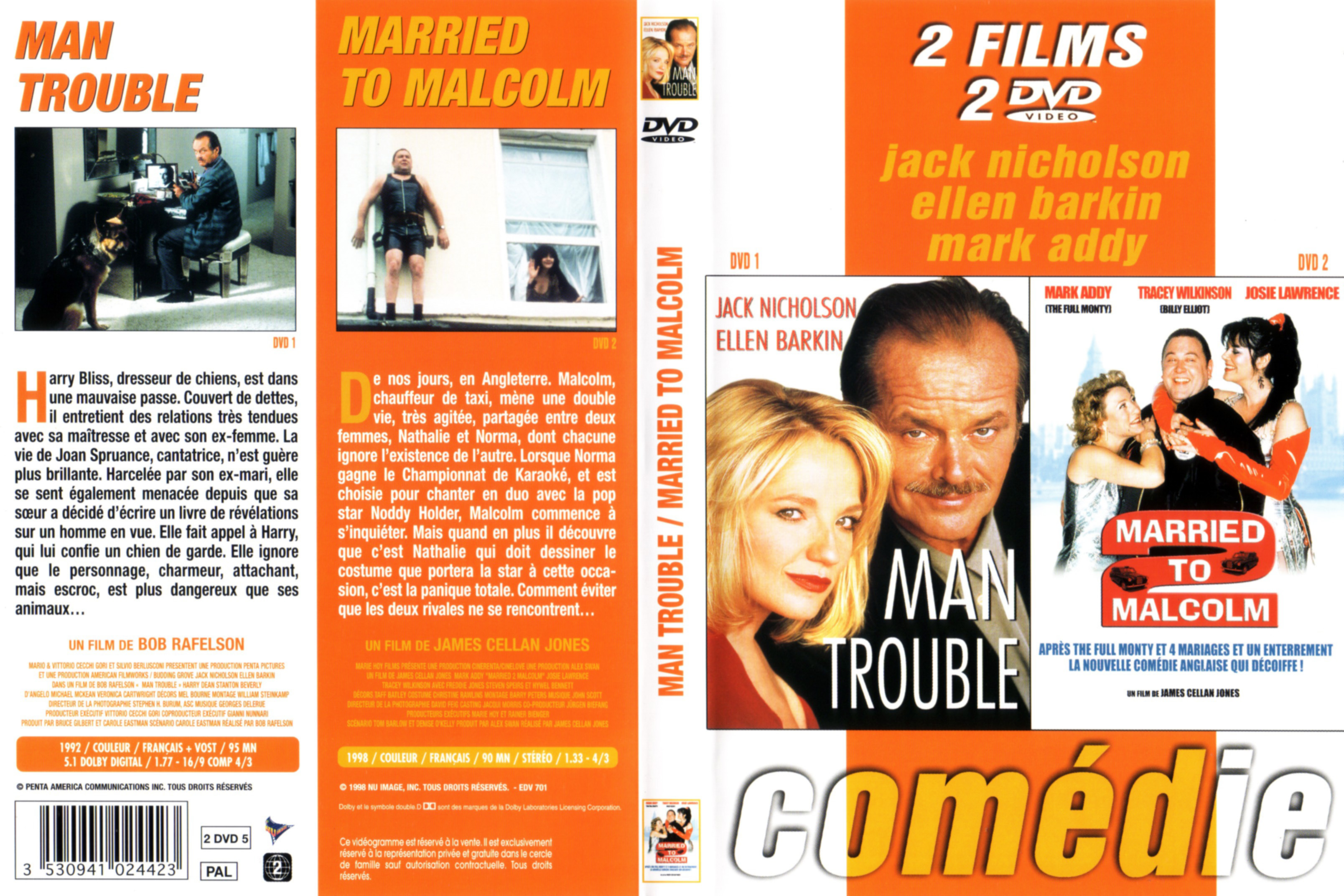 Jaquette DVD Man trouble + Married to Malcolm