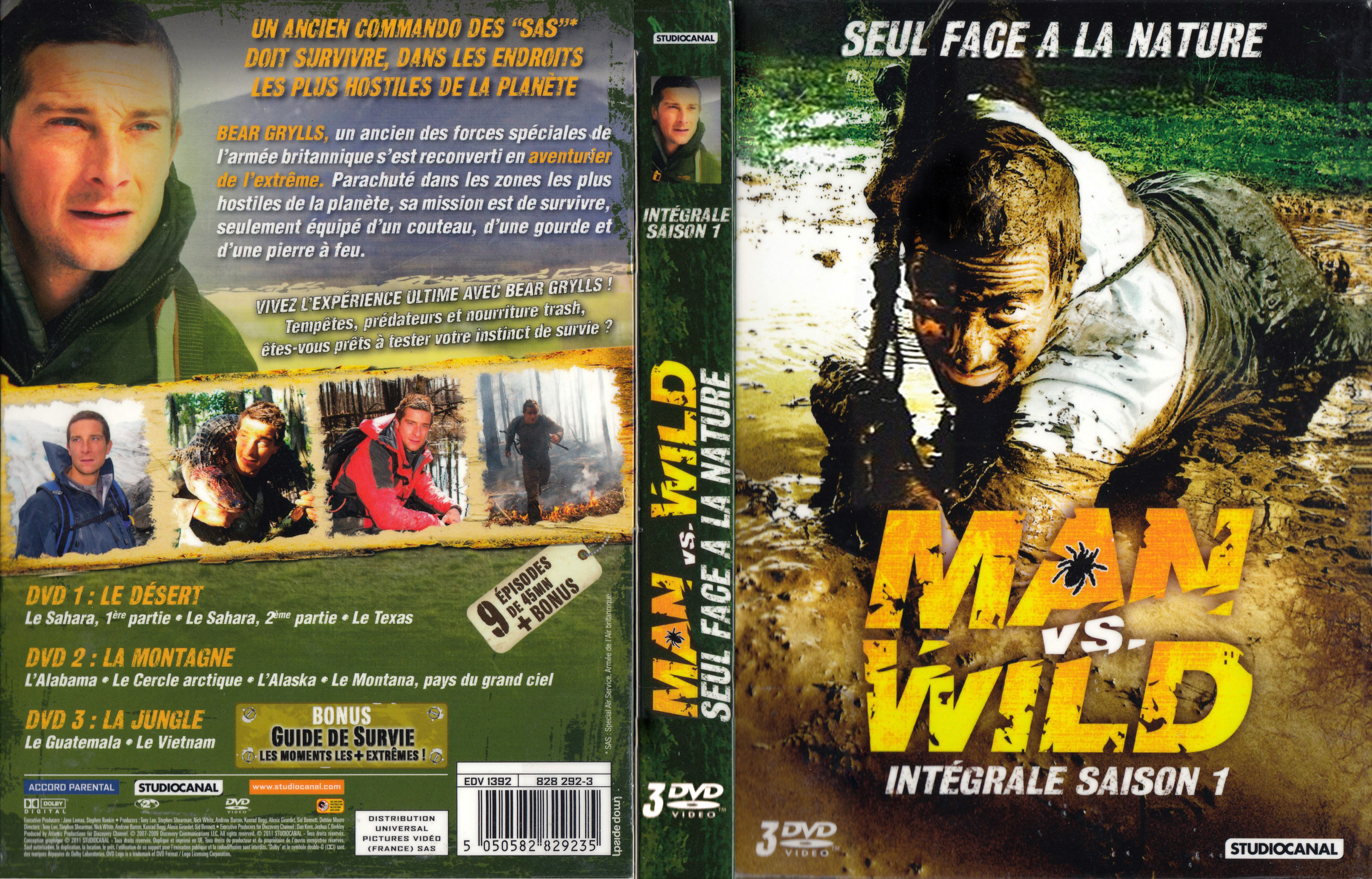 Jaquette DVD Man vs Wild Saison 1