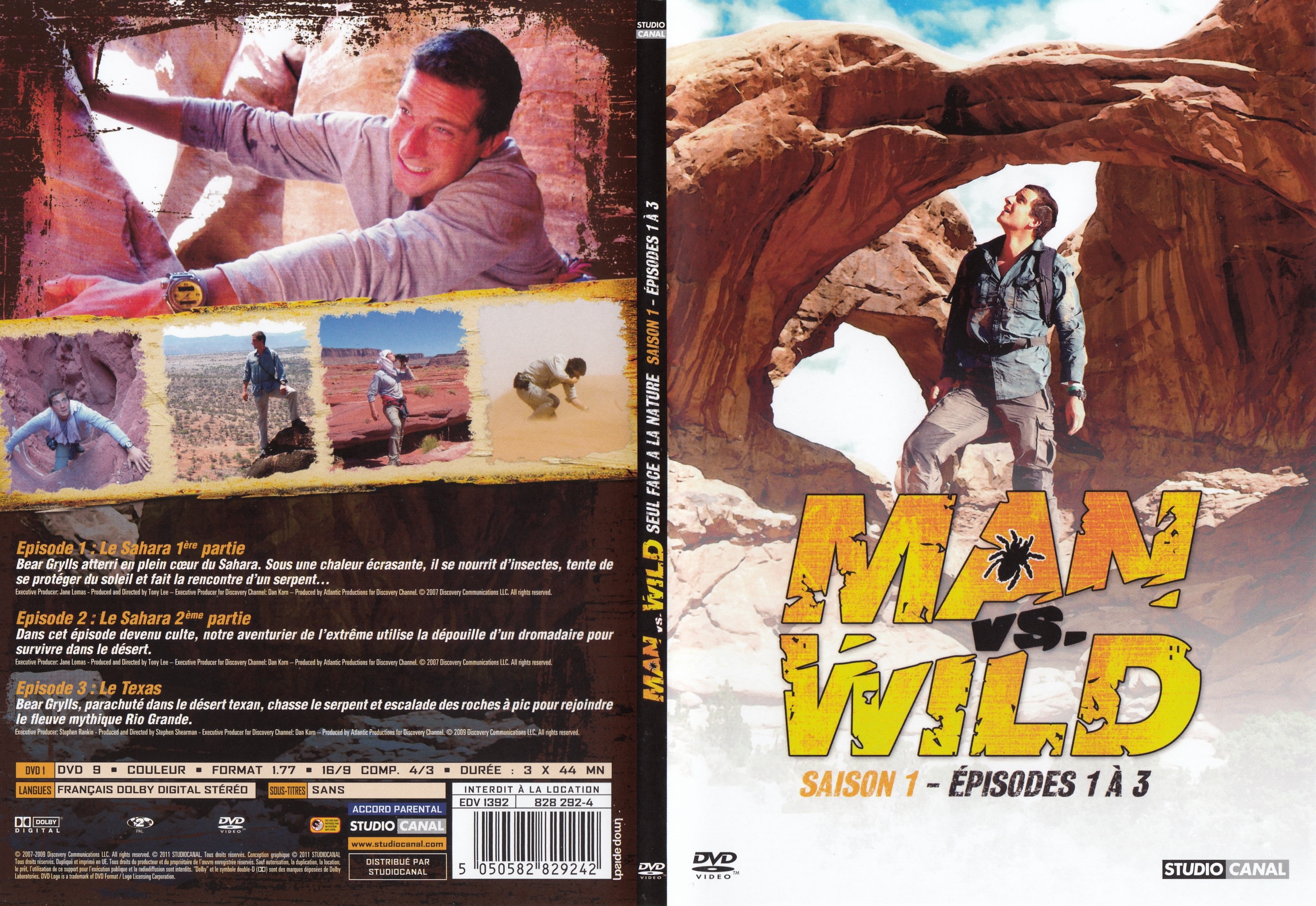 Jaquette DVD Man vs Wild Saison 1 Ep 1-3