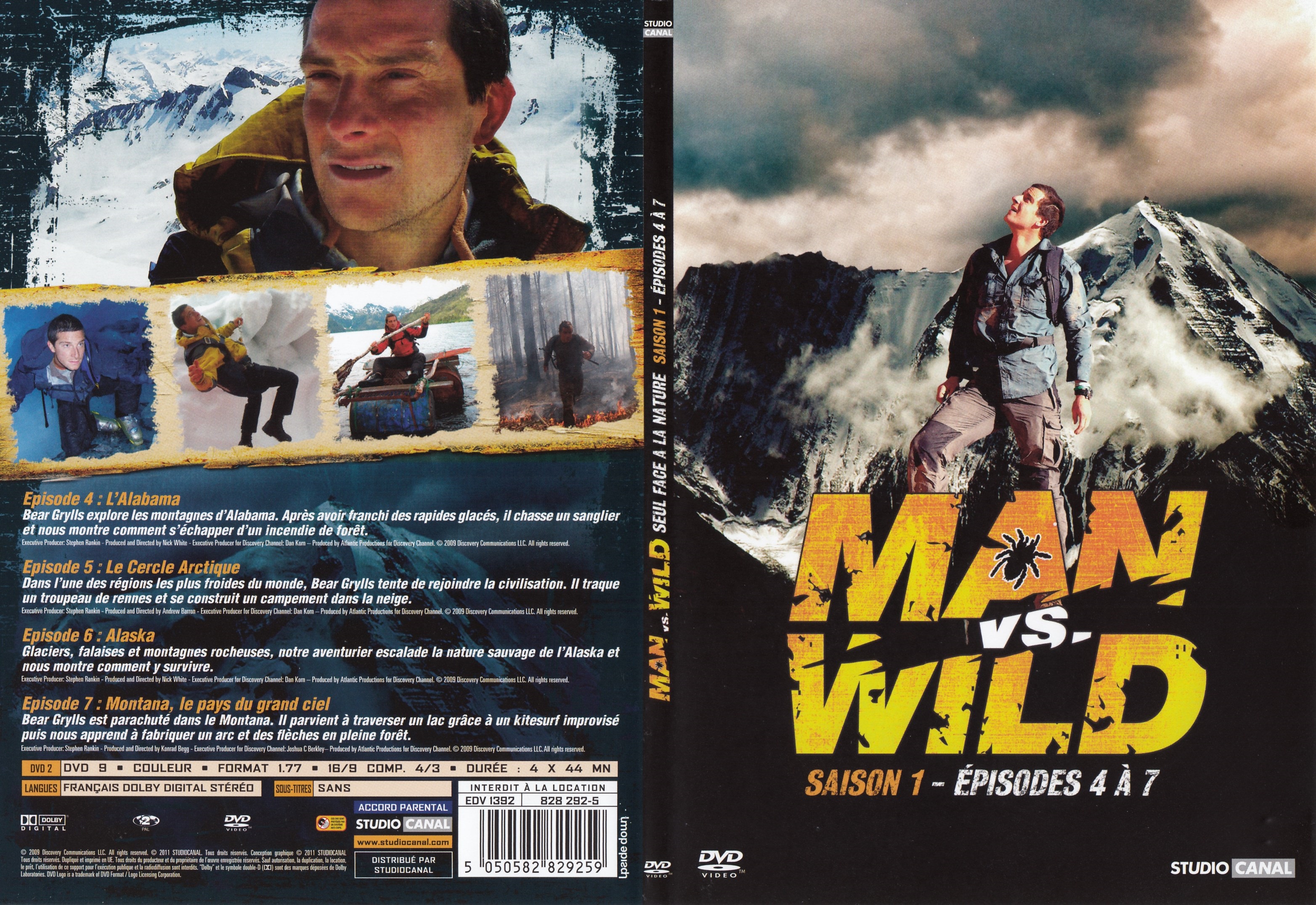 Jaquette DVD Man vs Wild Saison 1 Ep 4-7