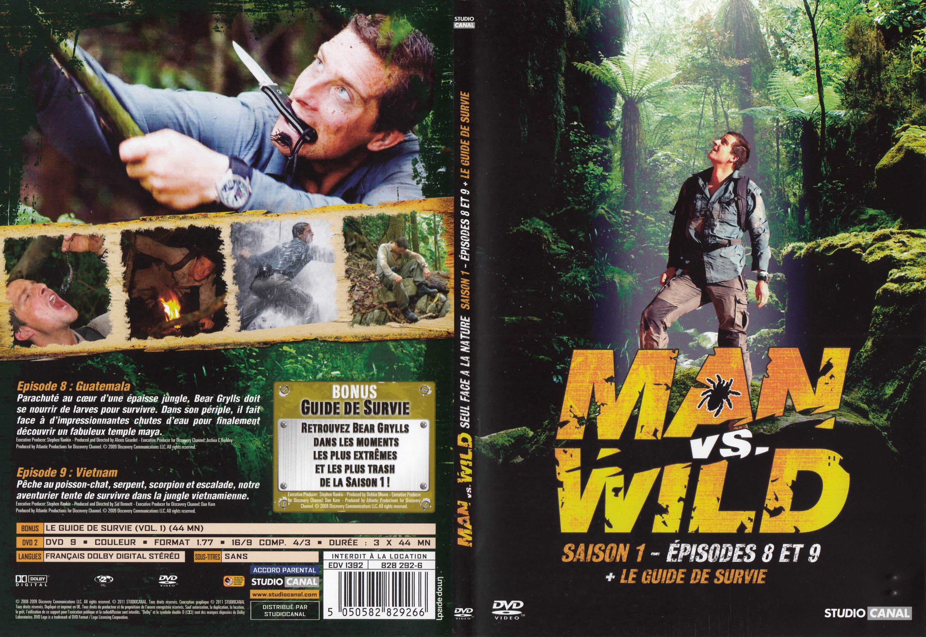 Jaquette DVD Man vs Wild Saison 1 Ep 8-9