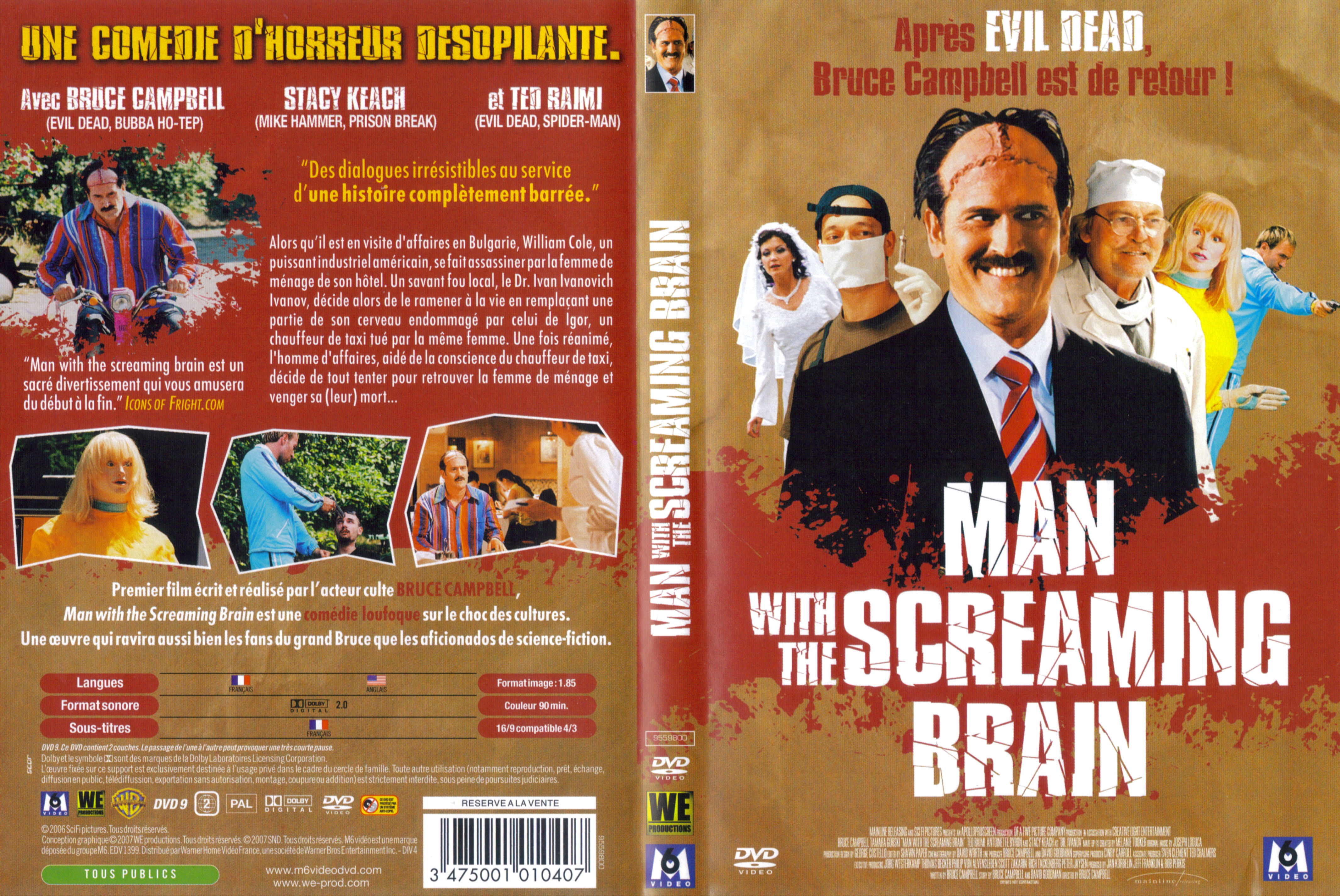 Jaquette DVD Man with a screaming brain