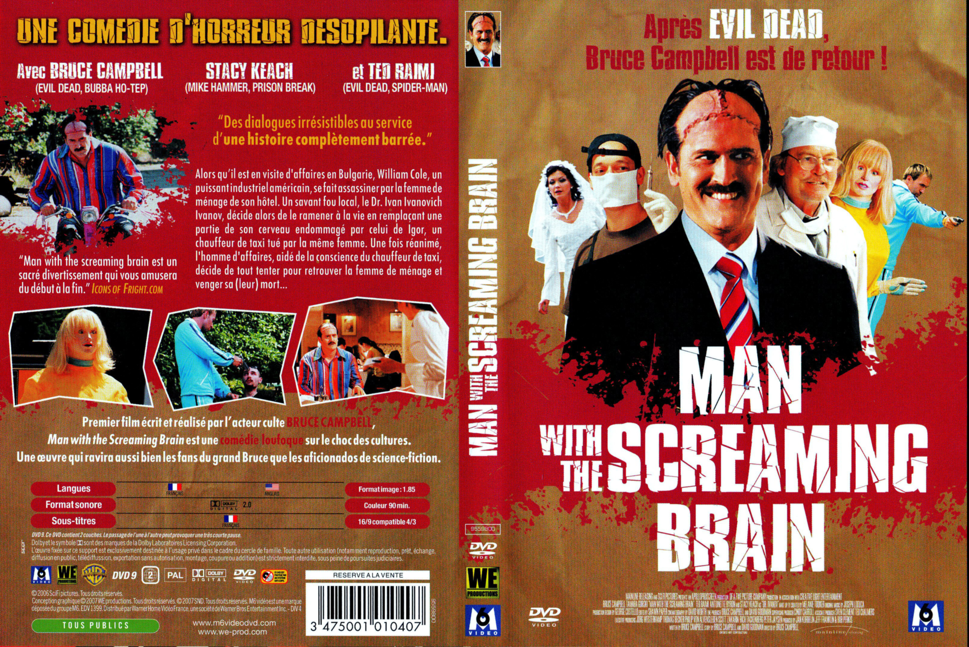Jaquette DVD Man with the screaming brain
