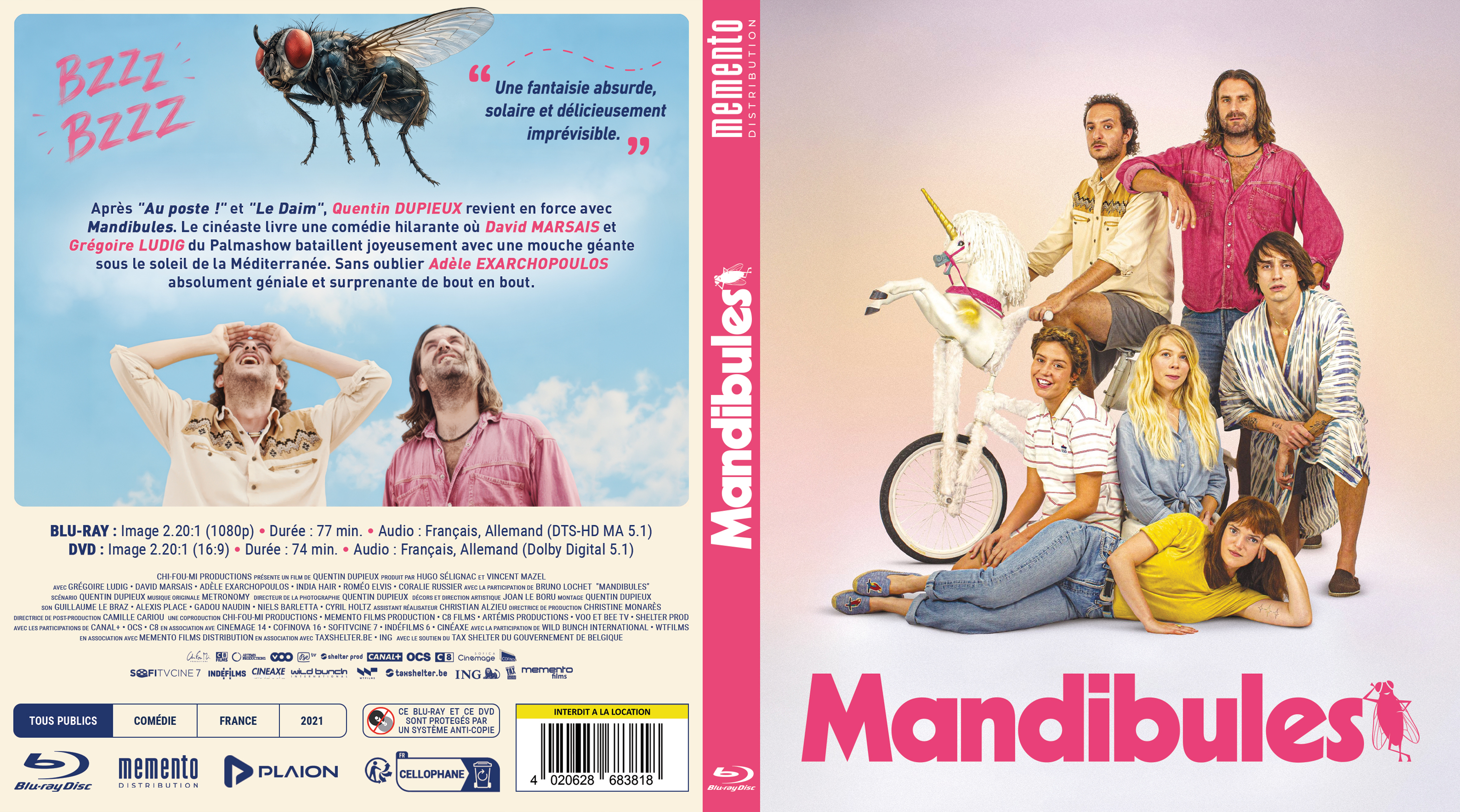 Jaquette DVD Mandibules (BLU-RAY)