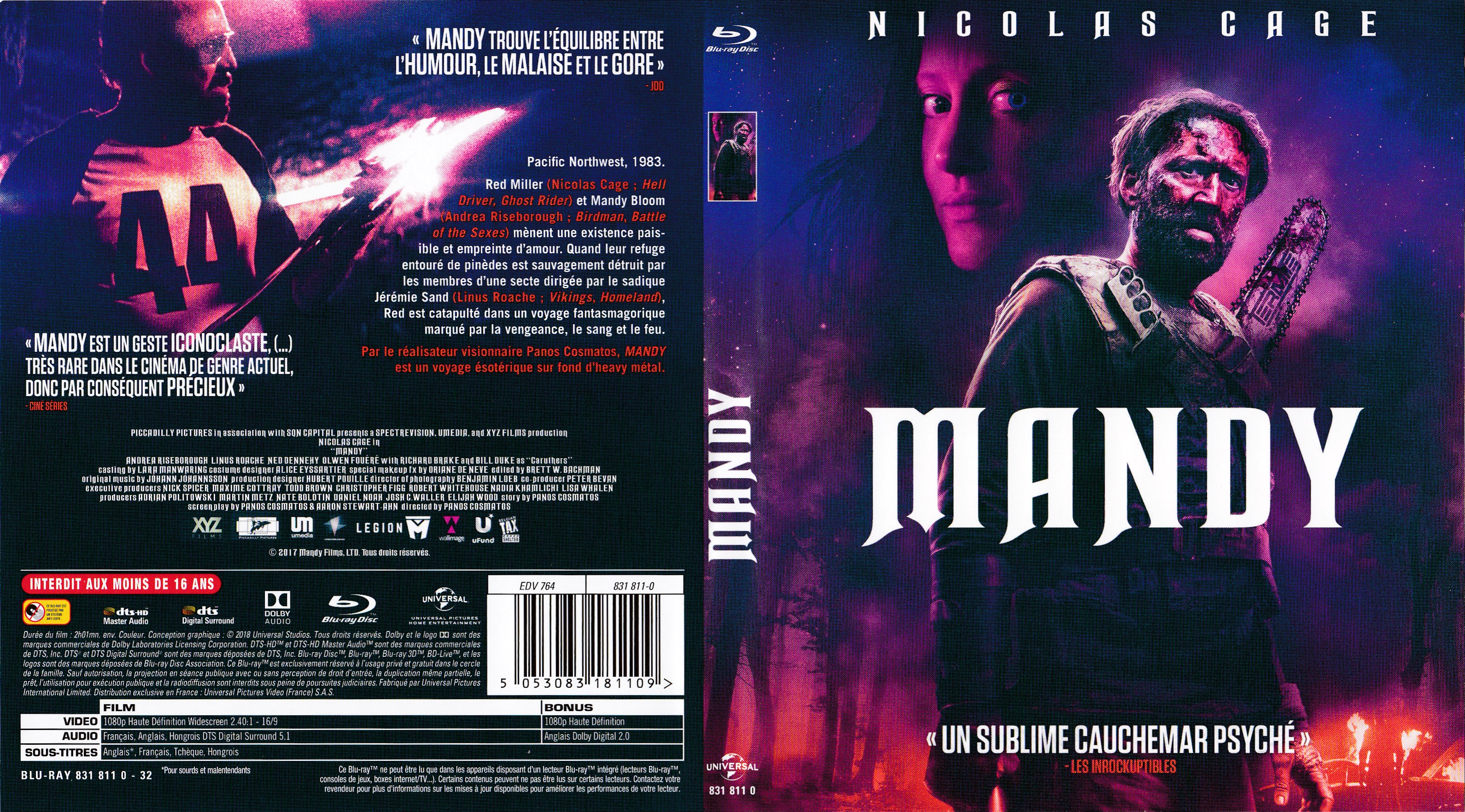 Jaquette DVD Mandy (BLU-RAY)