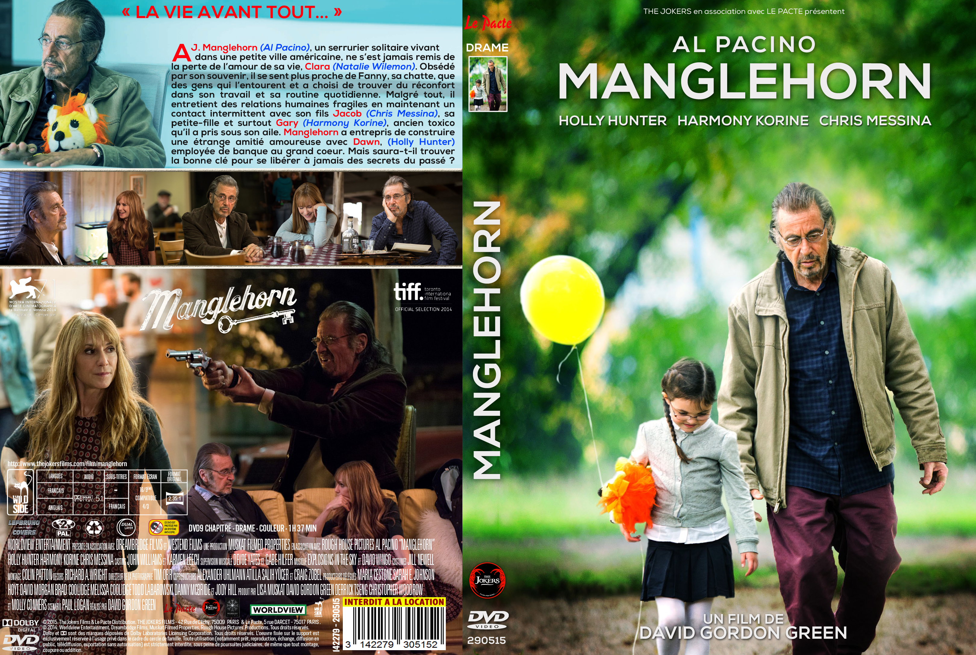 Jaquette DVD Manglehorn custom