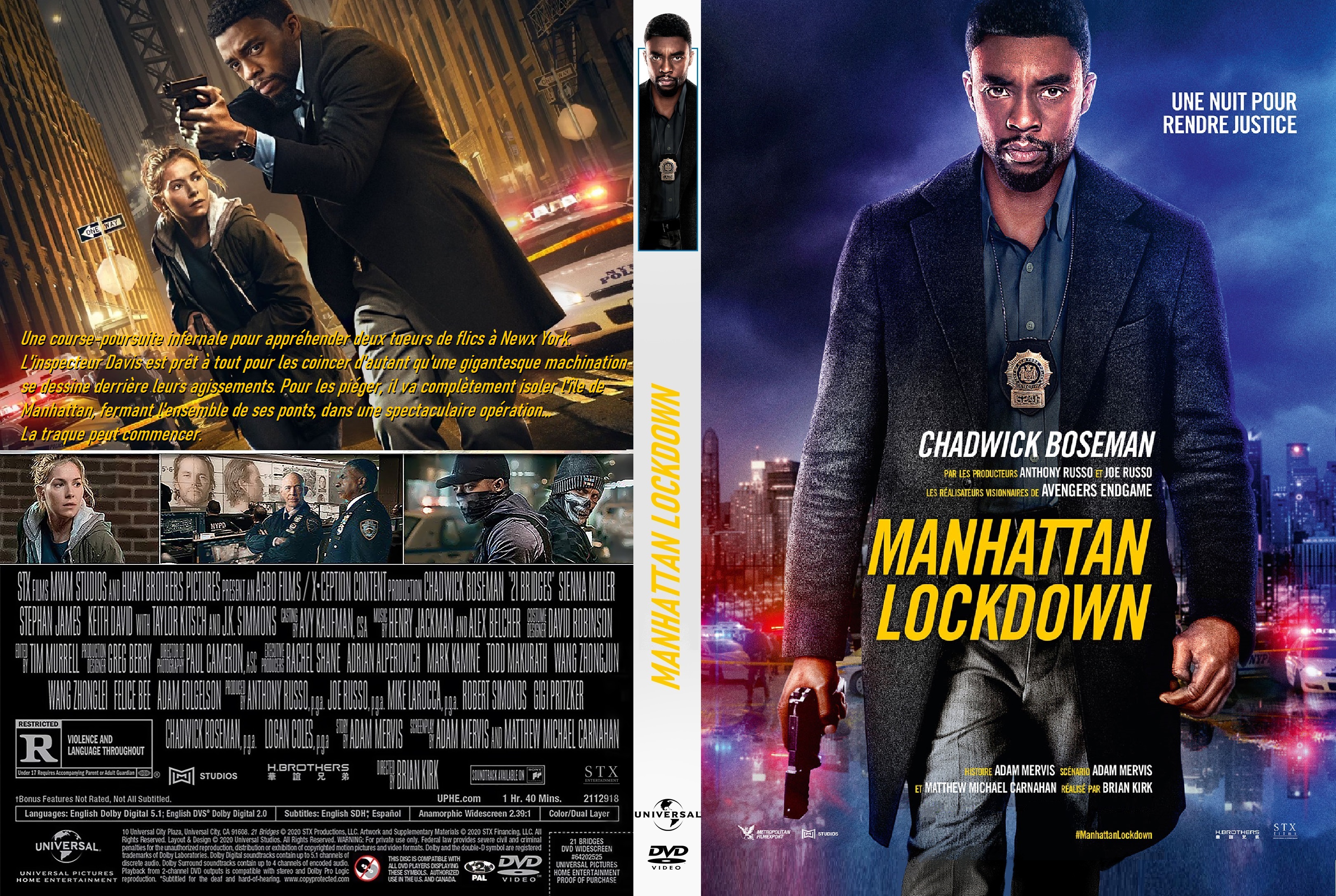 Jaquette DVD Manhattan Lockdown custom