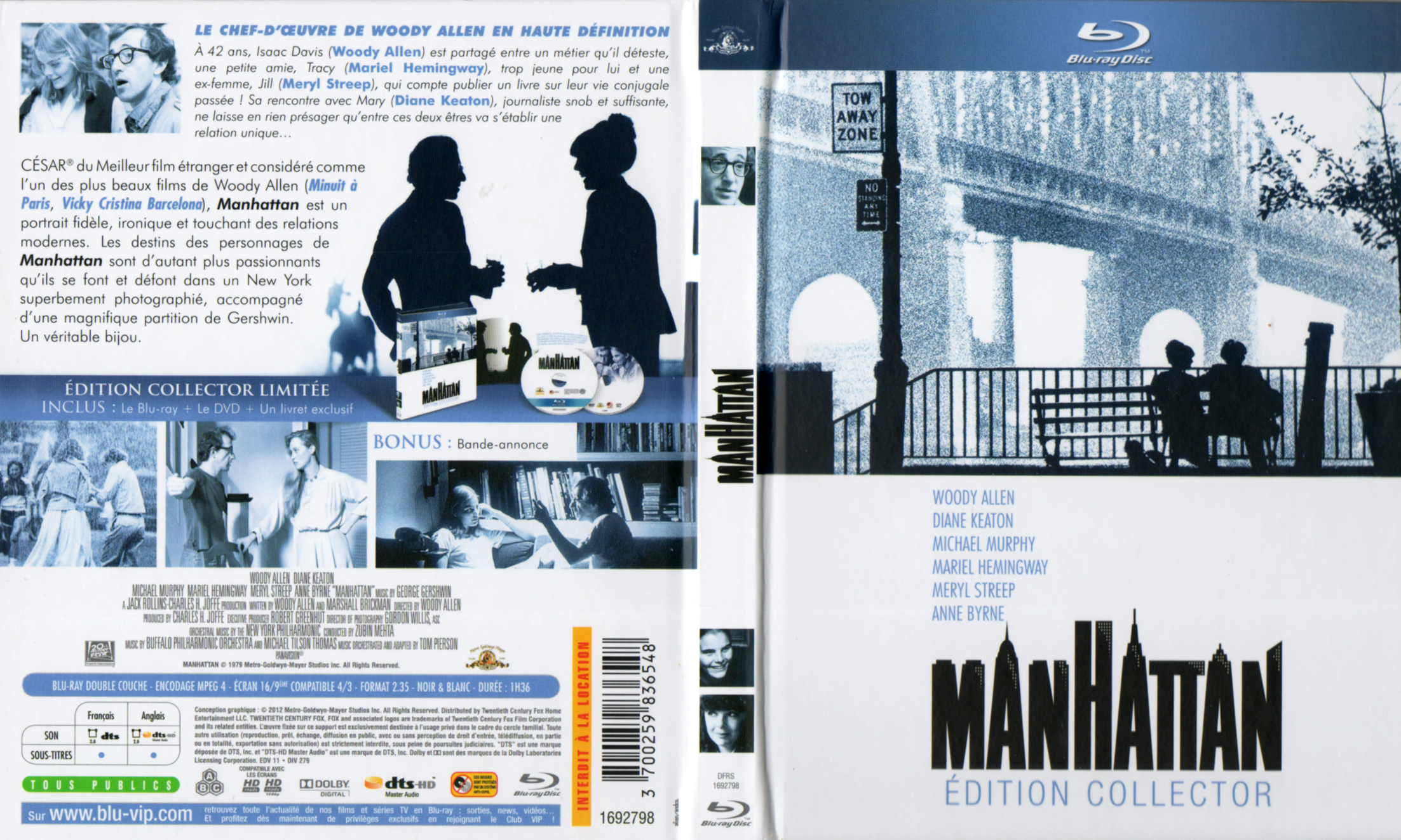 Jaquette DVD Manhattan (BLU-RAY)