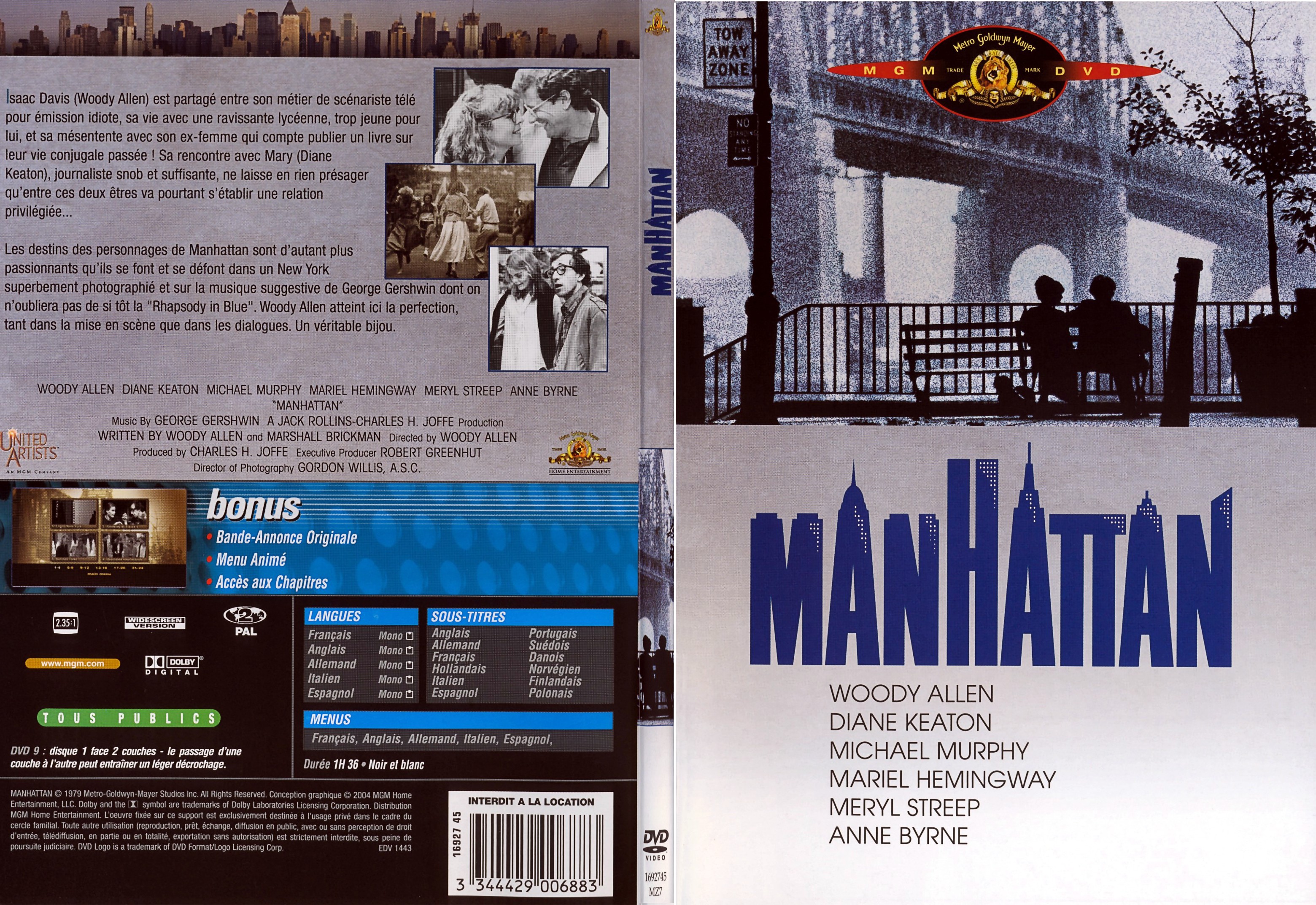Jaquette DVD Manhattan - SLIM