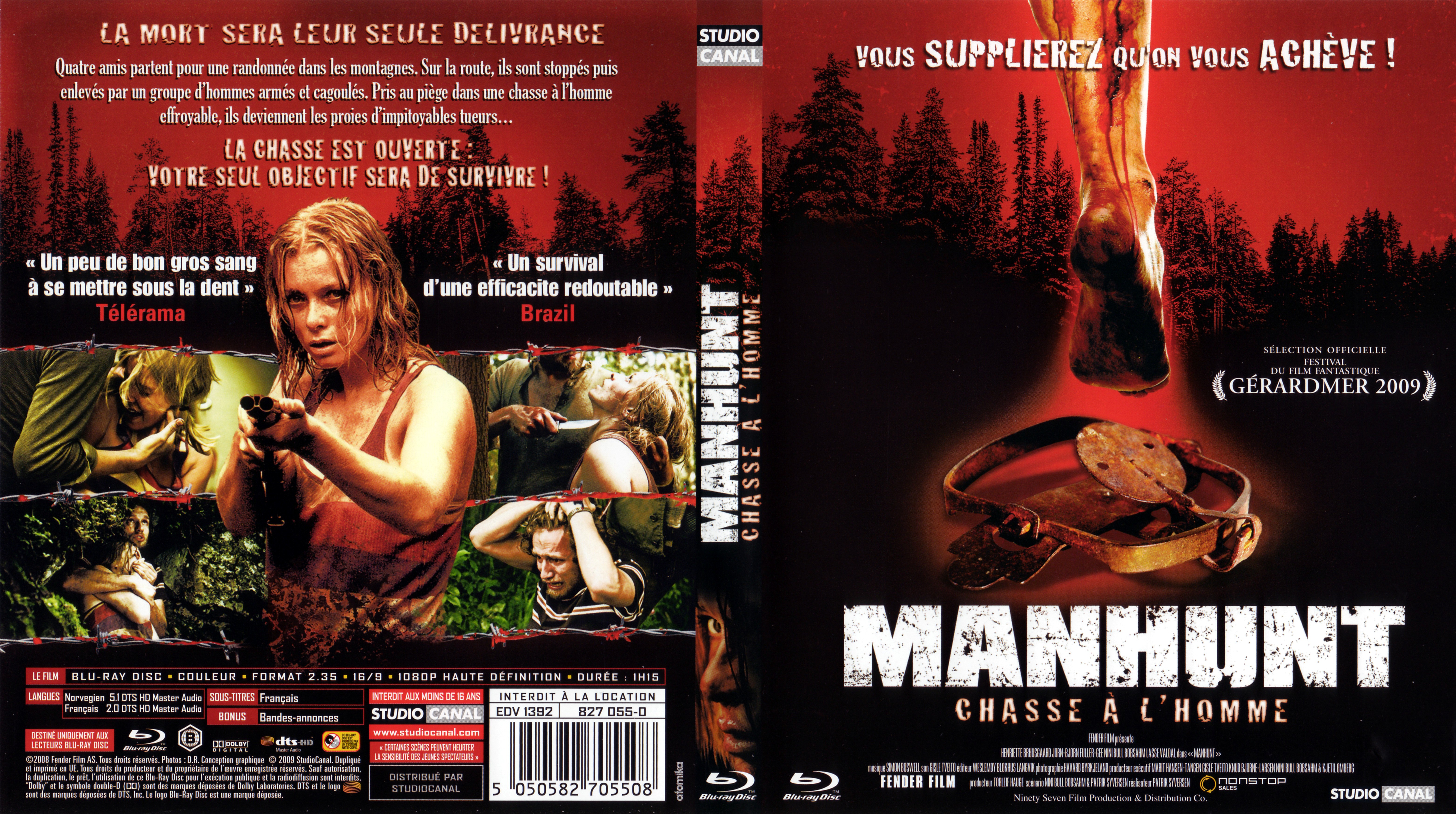 Jaquette DVD Manhunt (BLU-RAY)