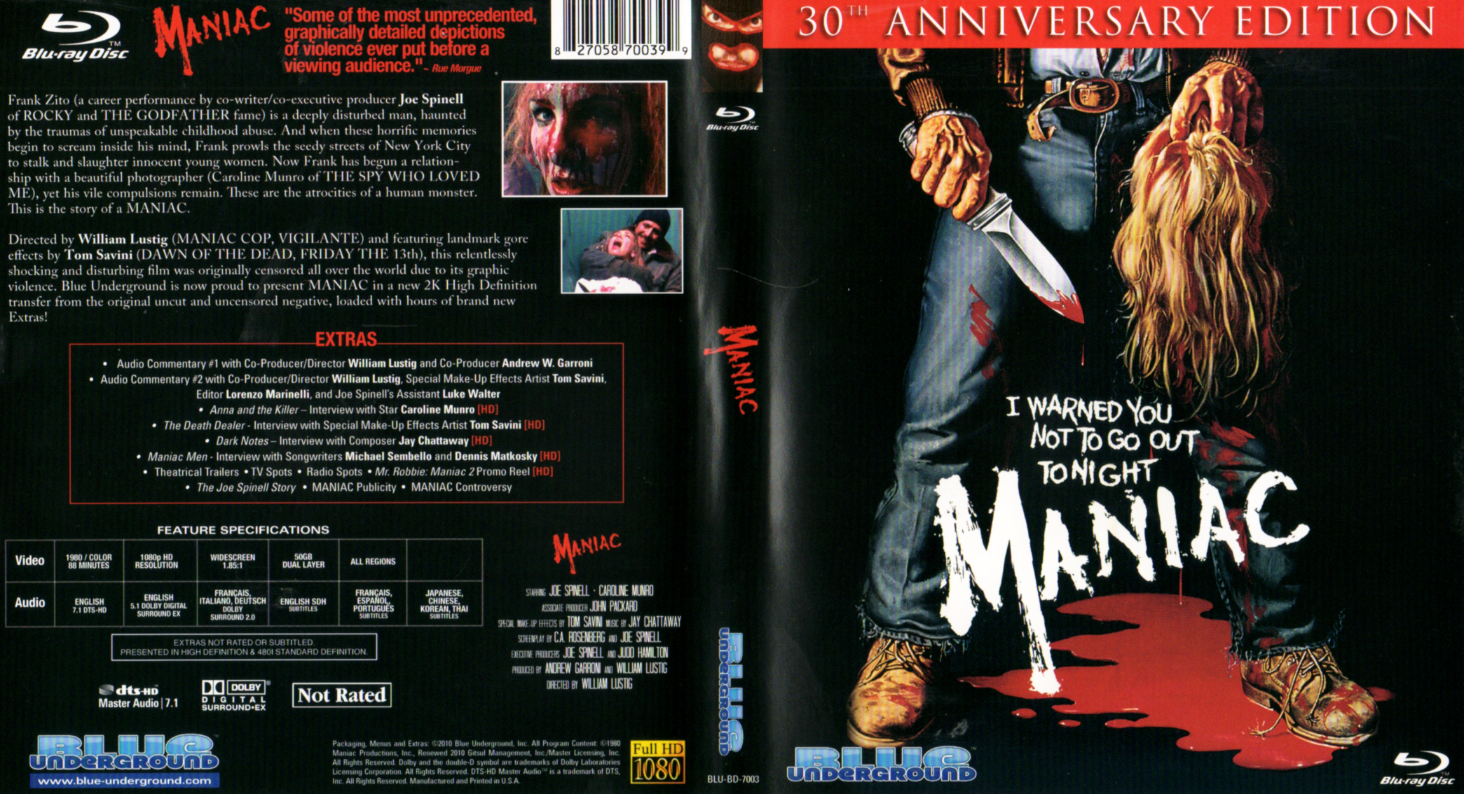 Jaquette DVD Maniac Zone 1 (BLU-RAY)