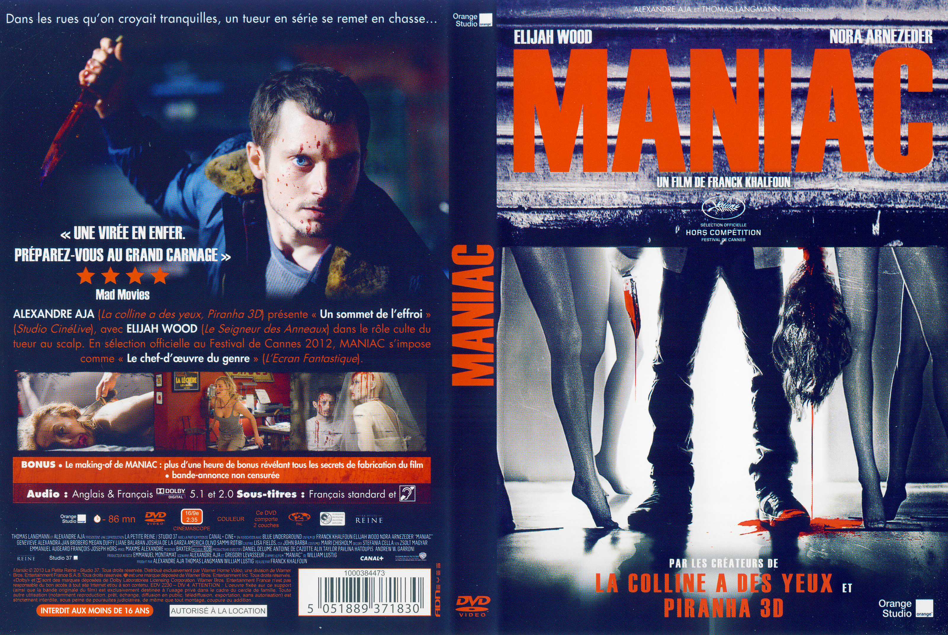 Jaquette DVD Maniac (2012)
