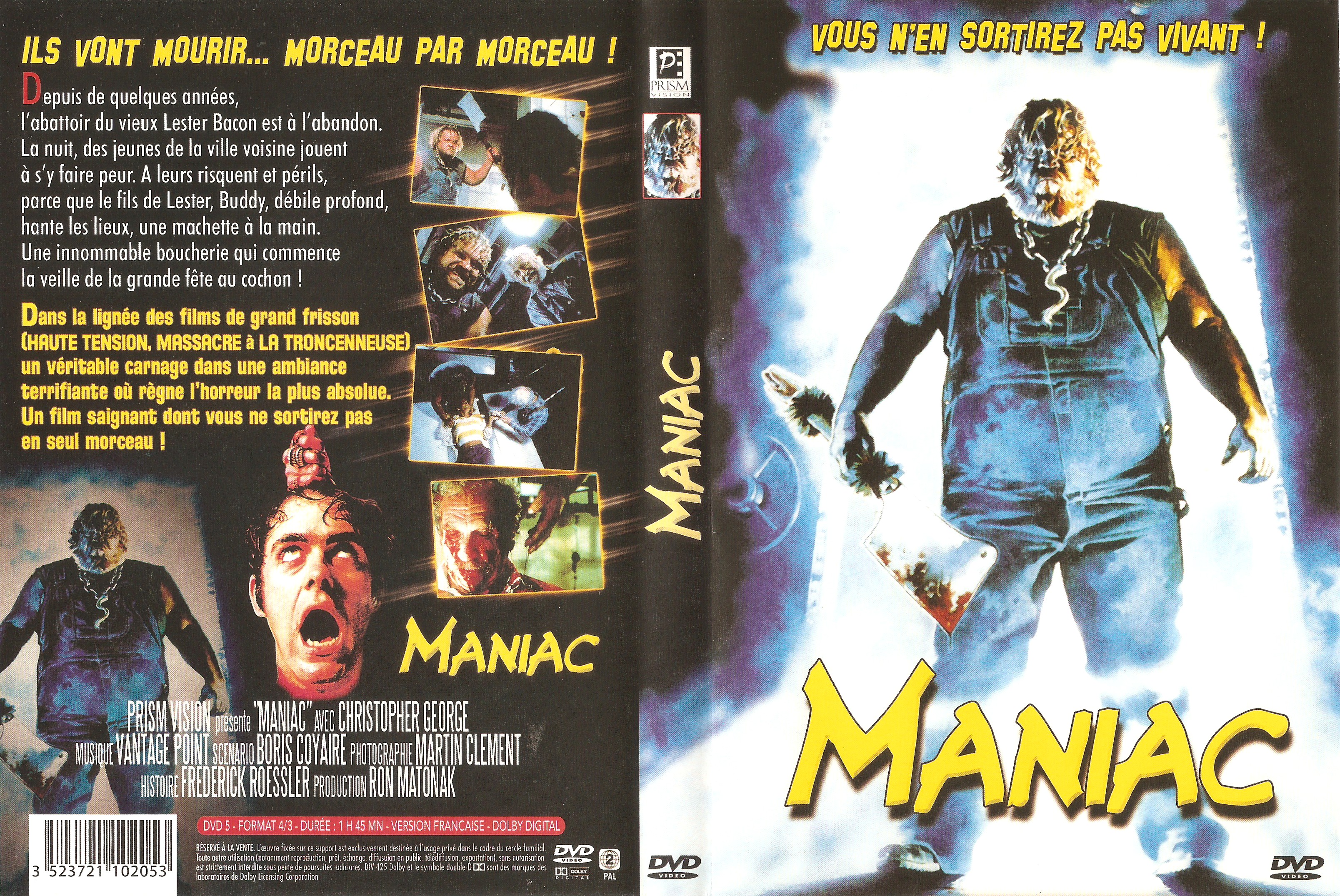 Jaquette DVD Maniac (L