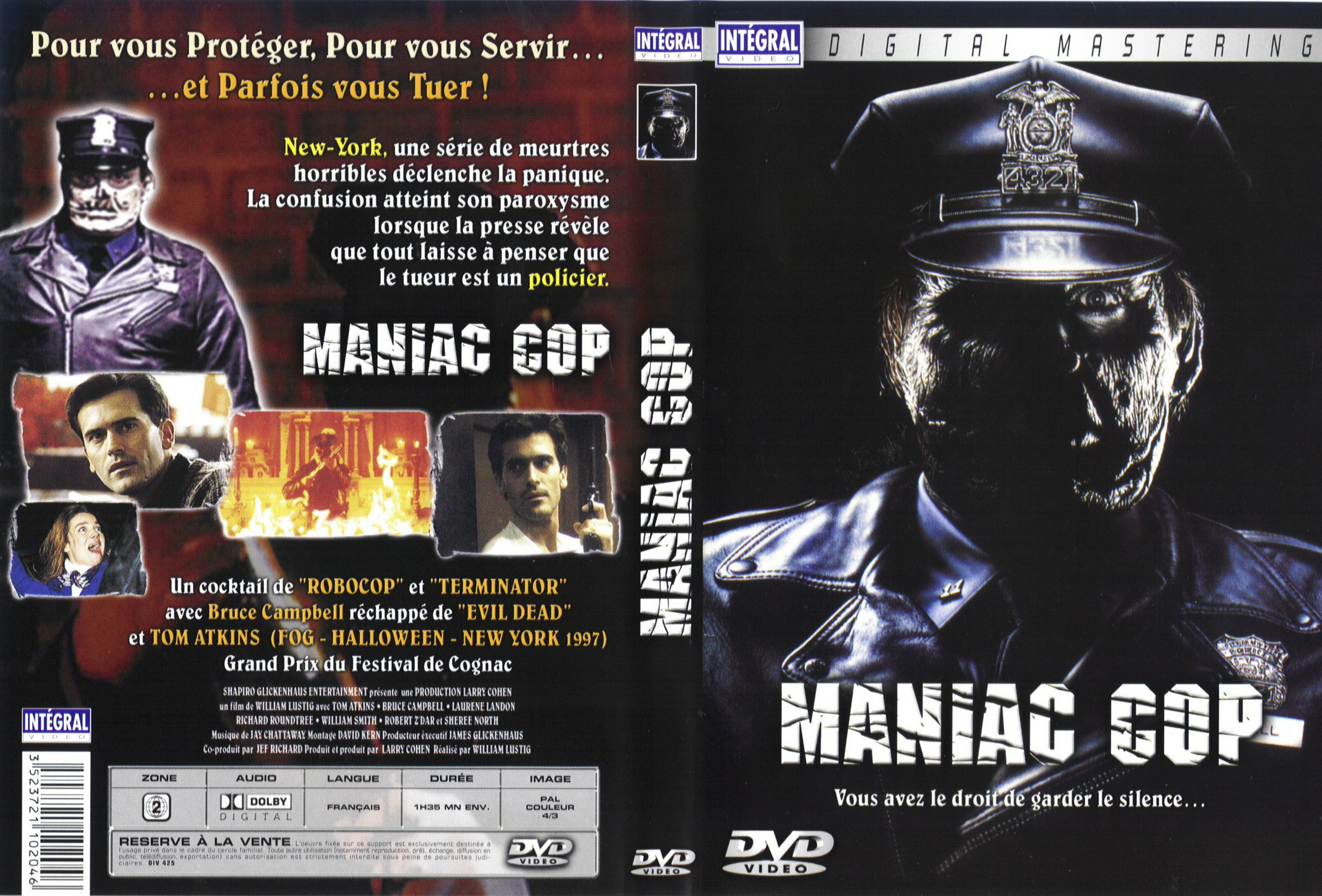 Jaquette DVD Maniac cop