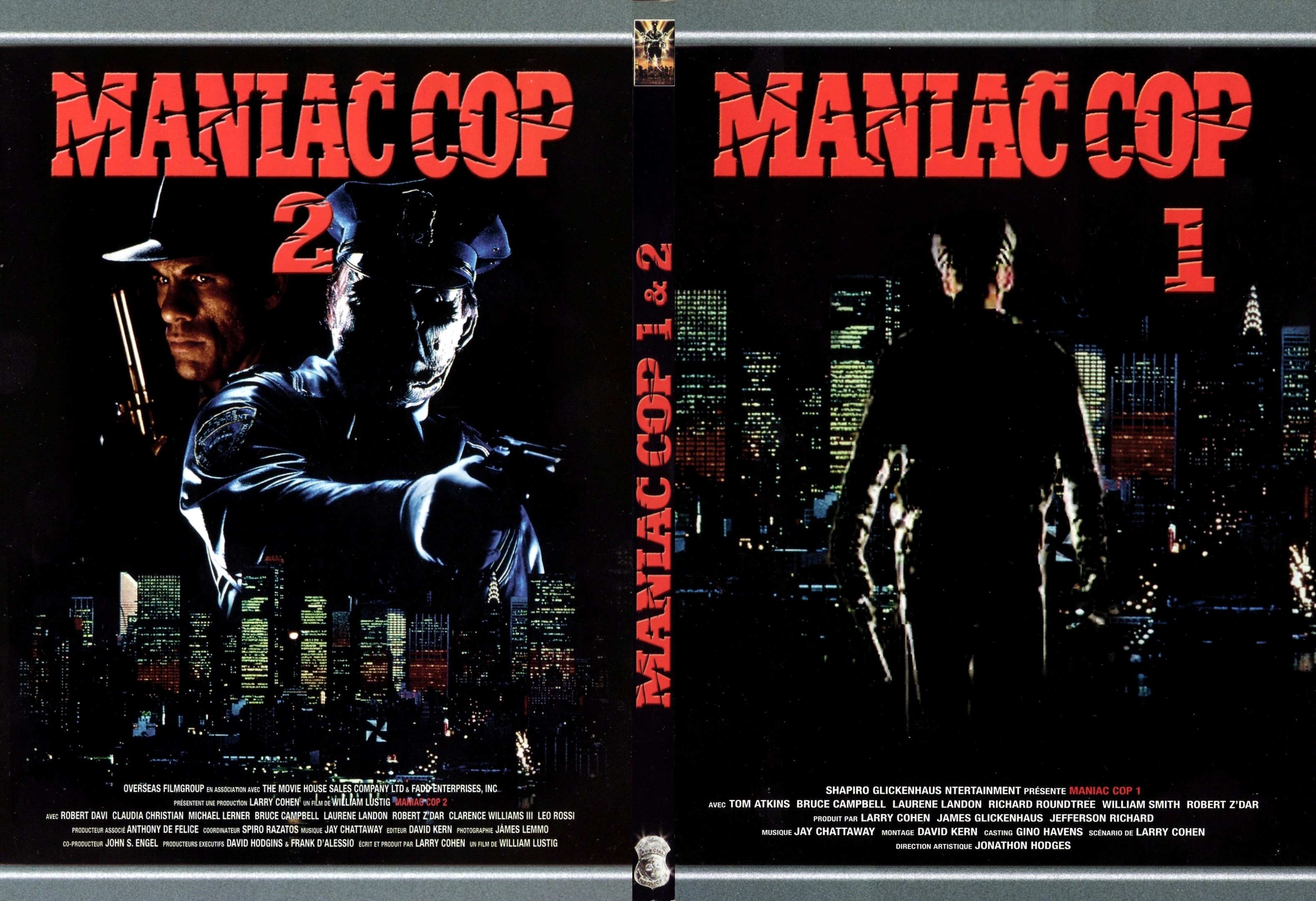 Jaquette DVD Maniac cop 1 + 2 - SLIM v3