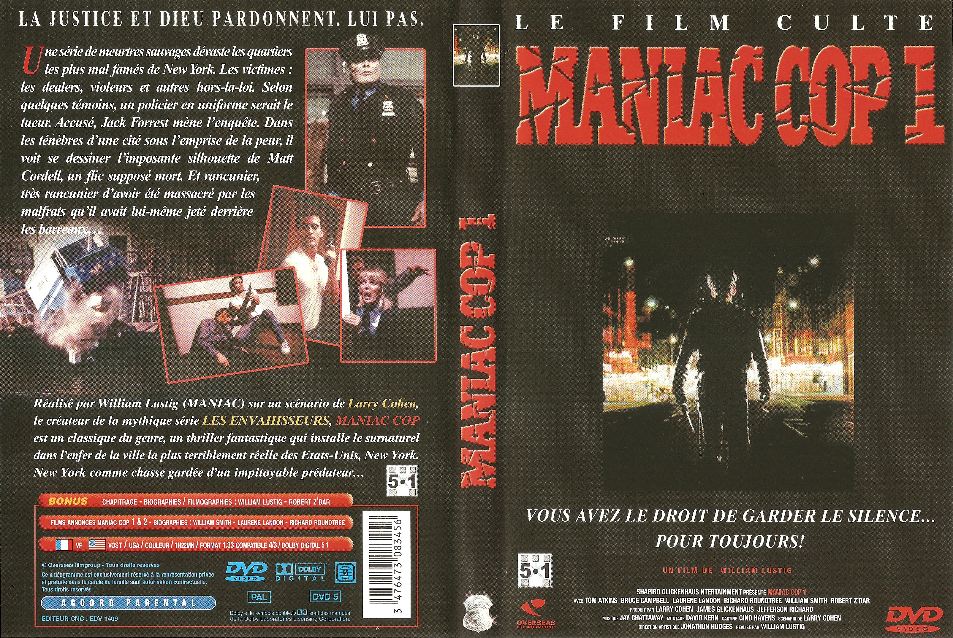 Jaquette DVD Maniac cop v2