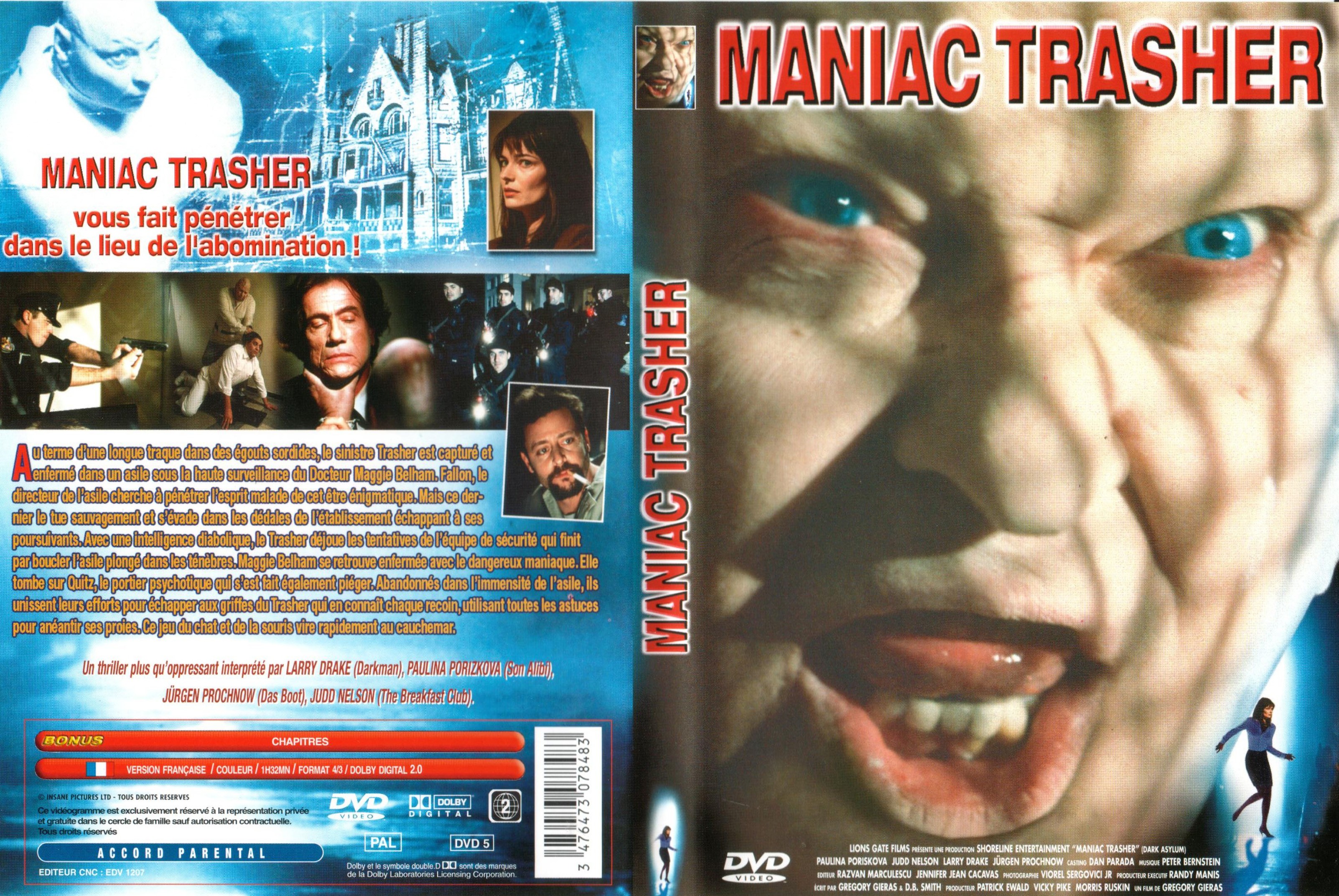 Jaquette DVD Maniac trasher v2