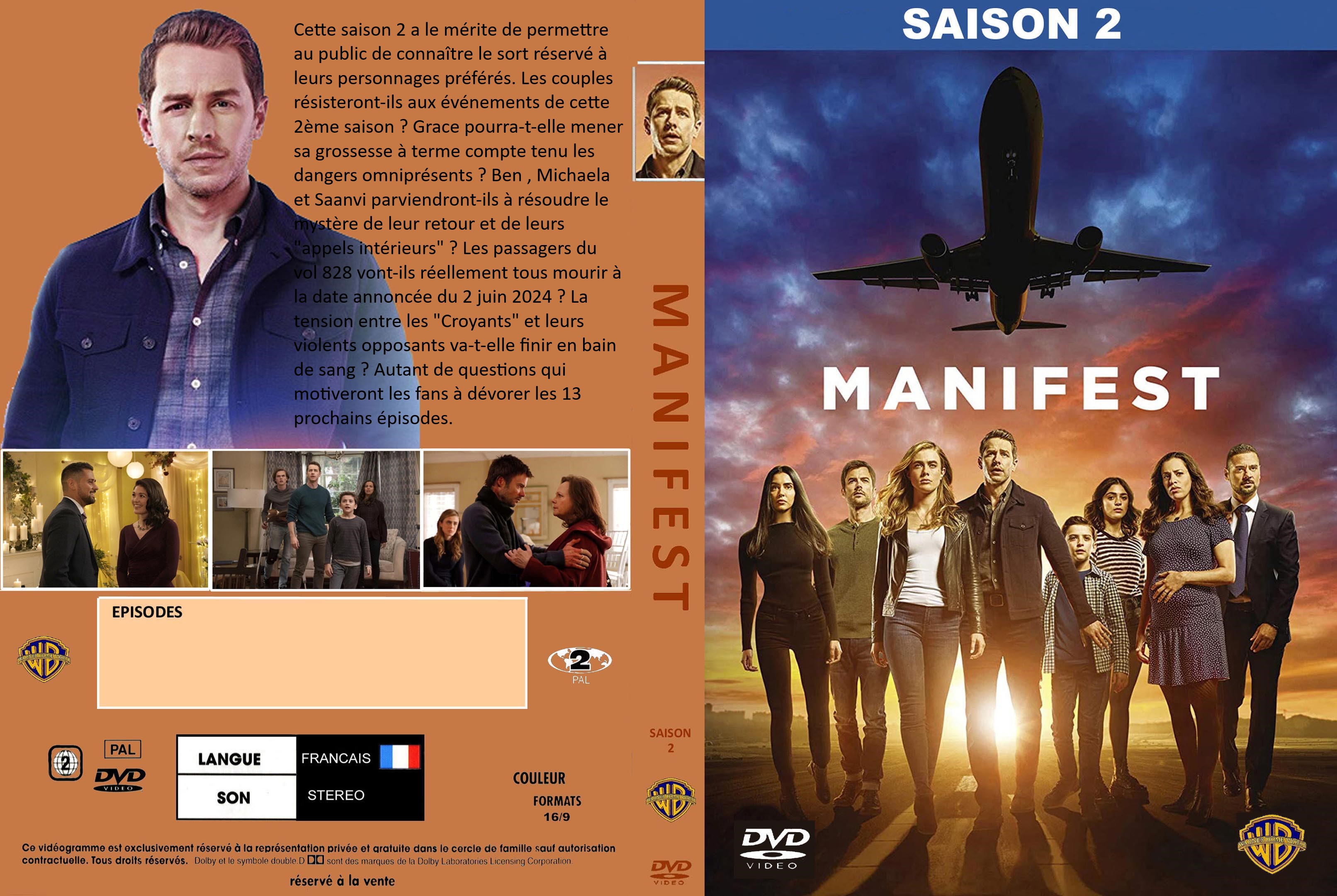 Jaquette DVD Manifest Saison 2 custom