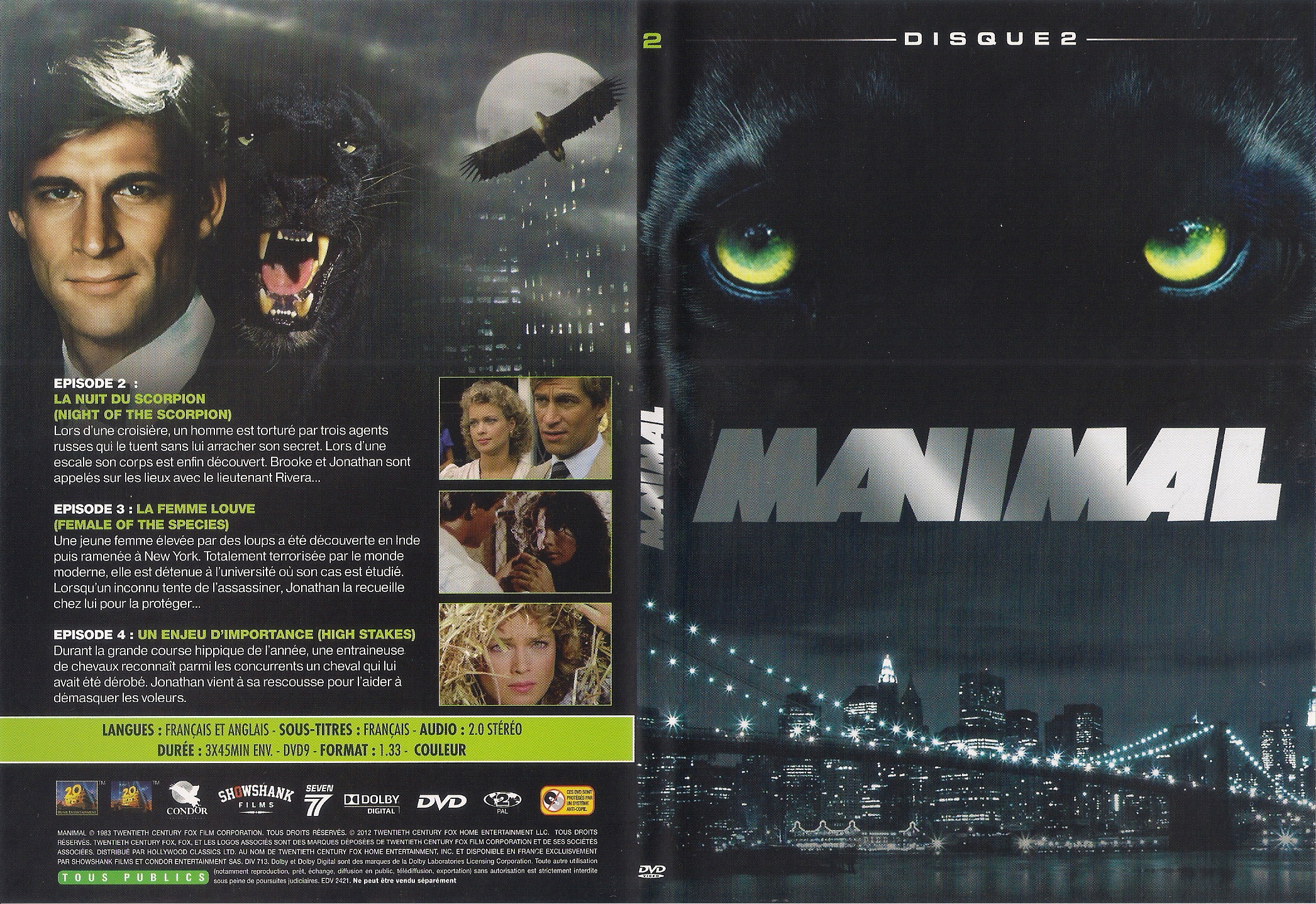 Jaquette DVD Manimal DVD 2