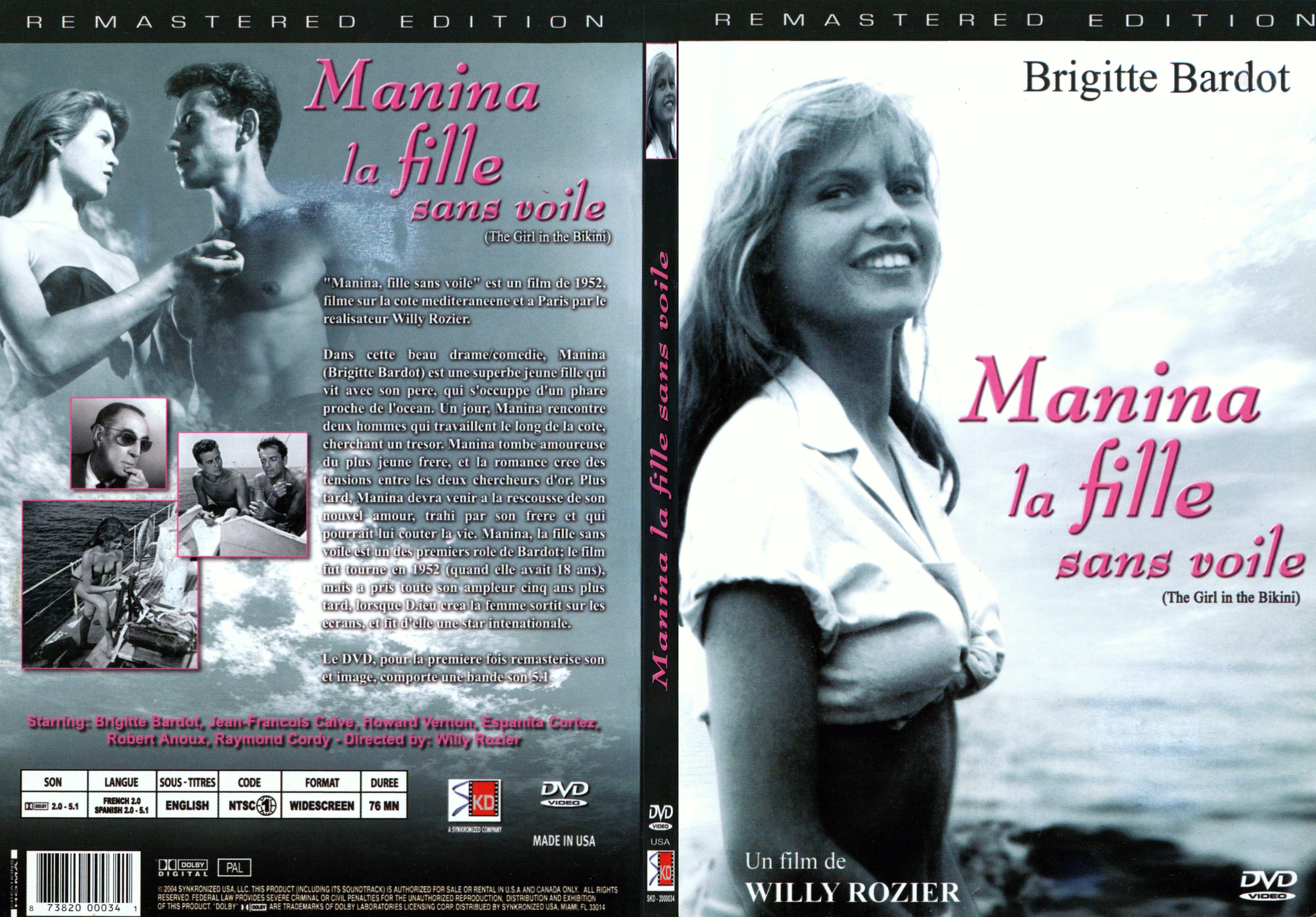 Jaquette DVD Manina fille sans voile - SLIM