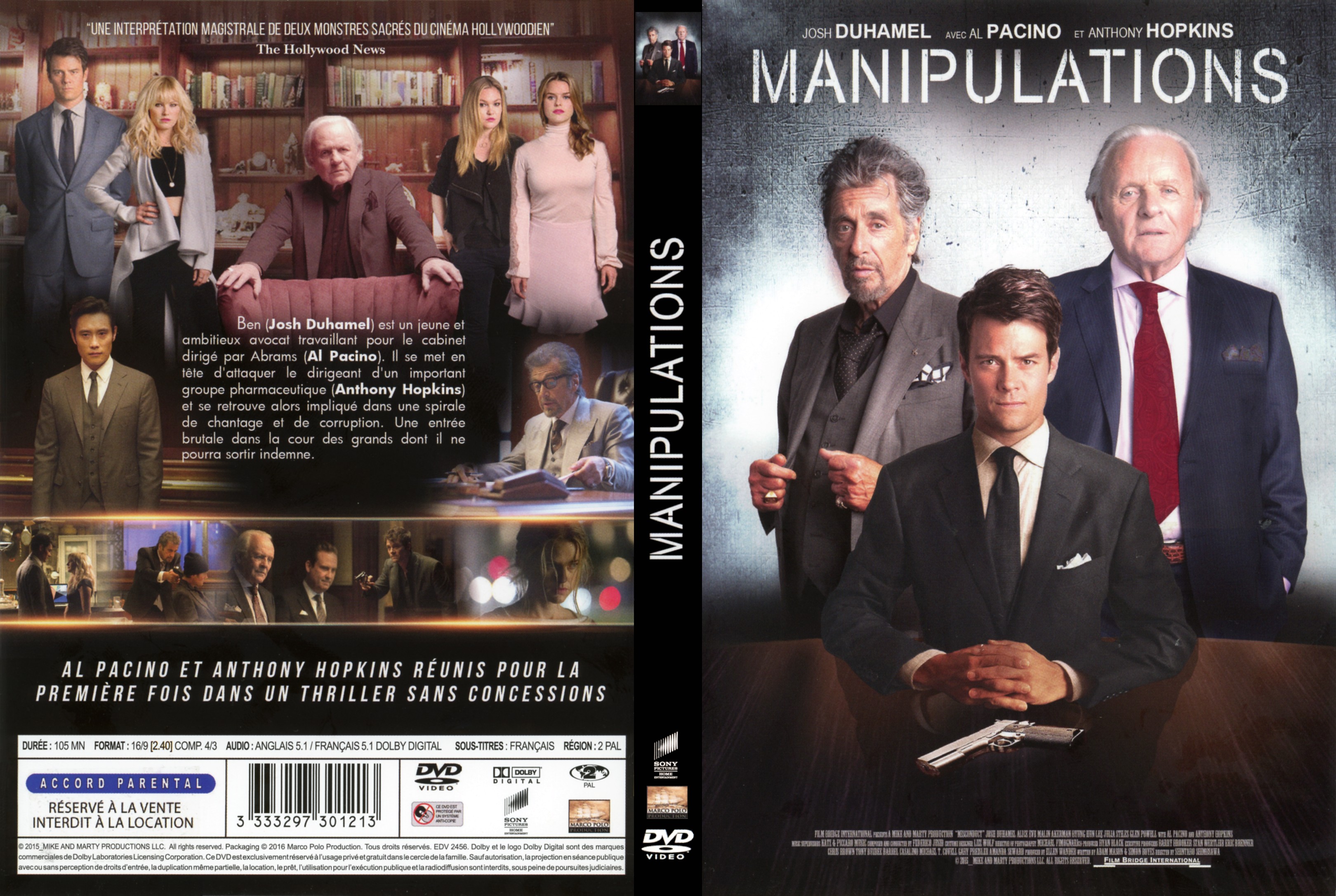 Jaquette DVD Manipulations (2016)