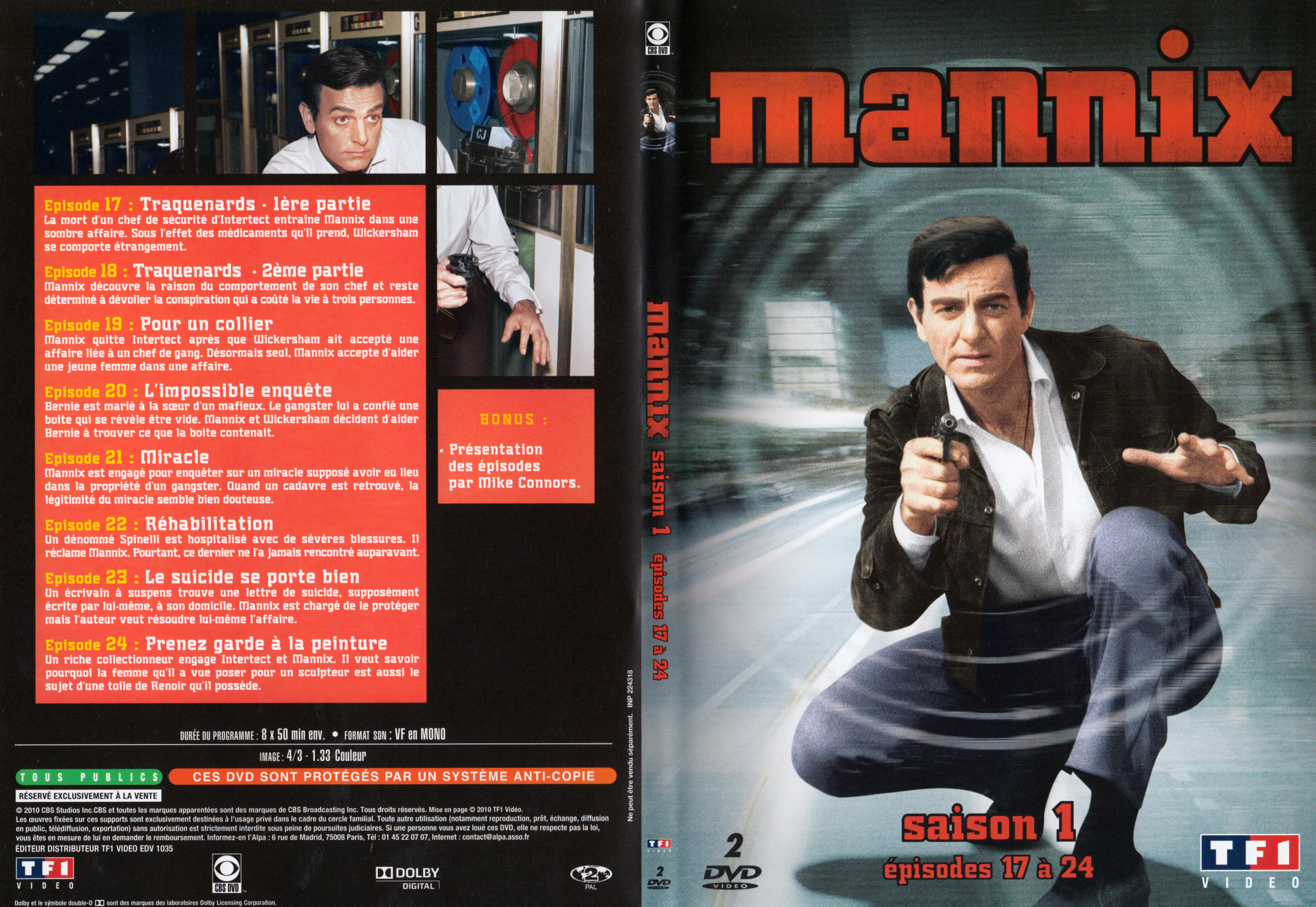Jaquette DVD Mannix Saison 1 Ep 17-24