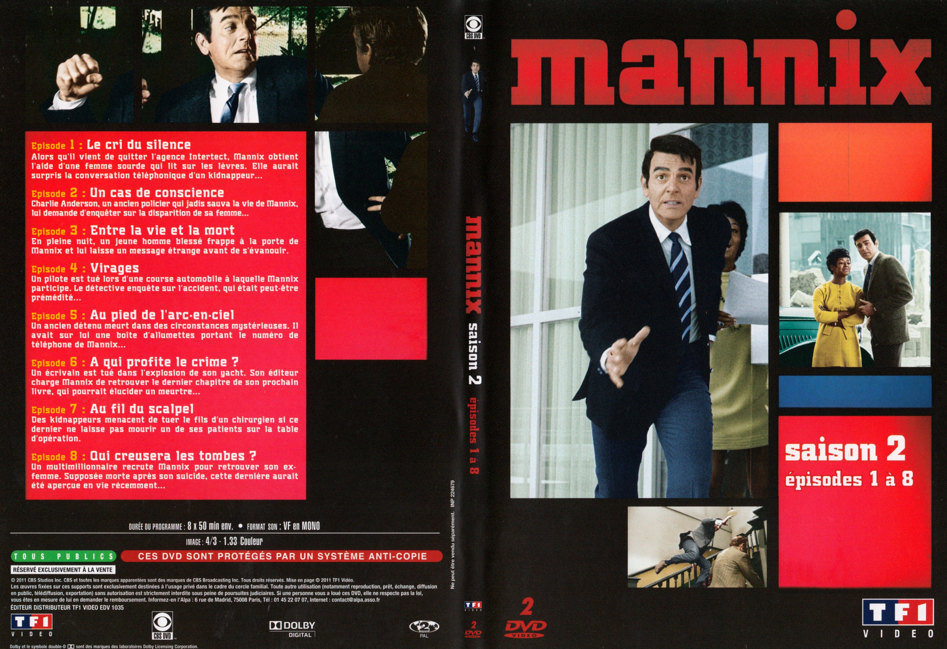 Jaquette DVD Mannix Saison 2 Ep 1-8
