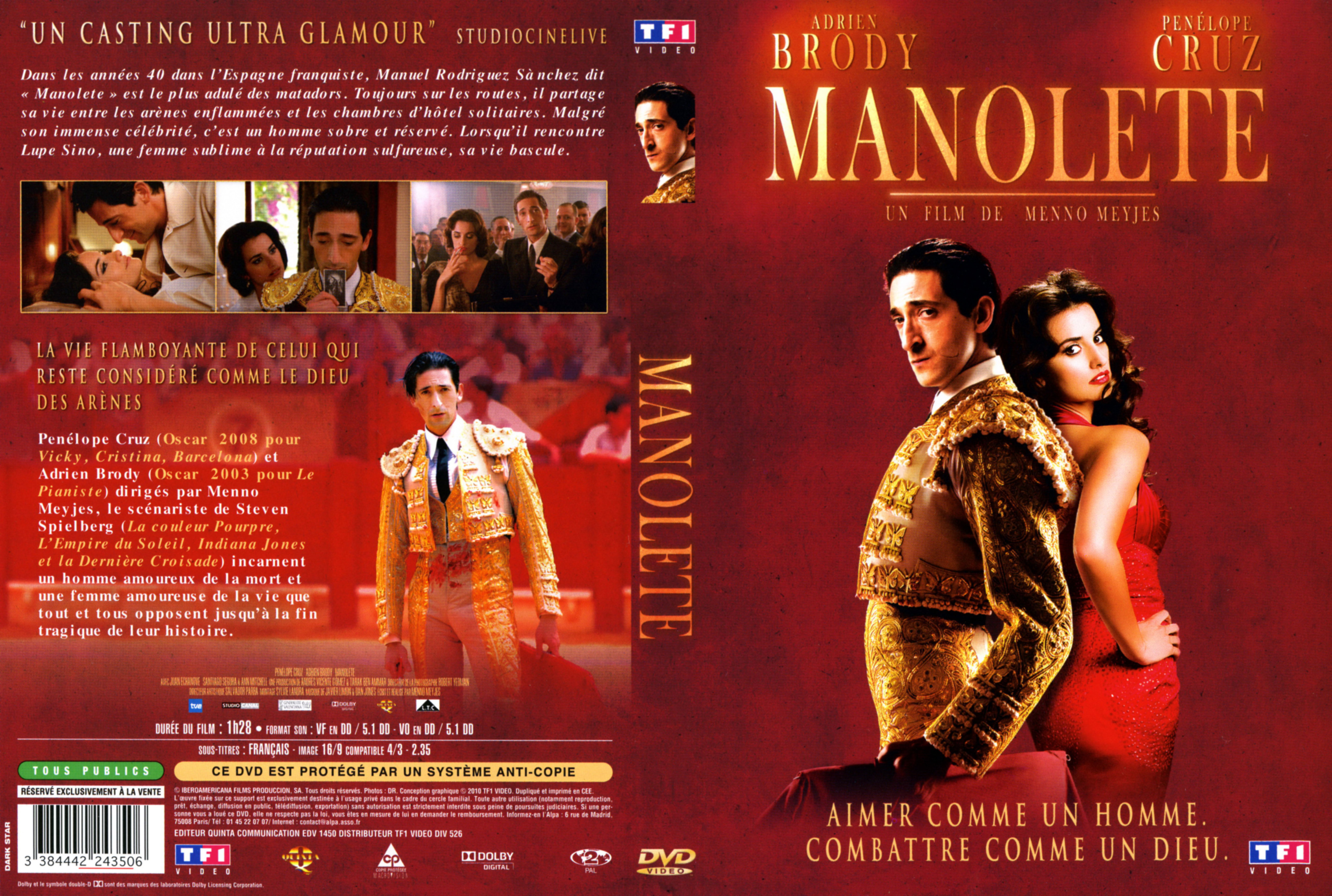 Jaquette DVD Manolete