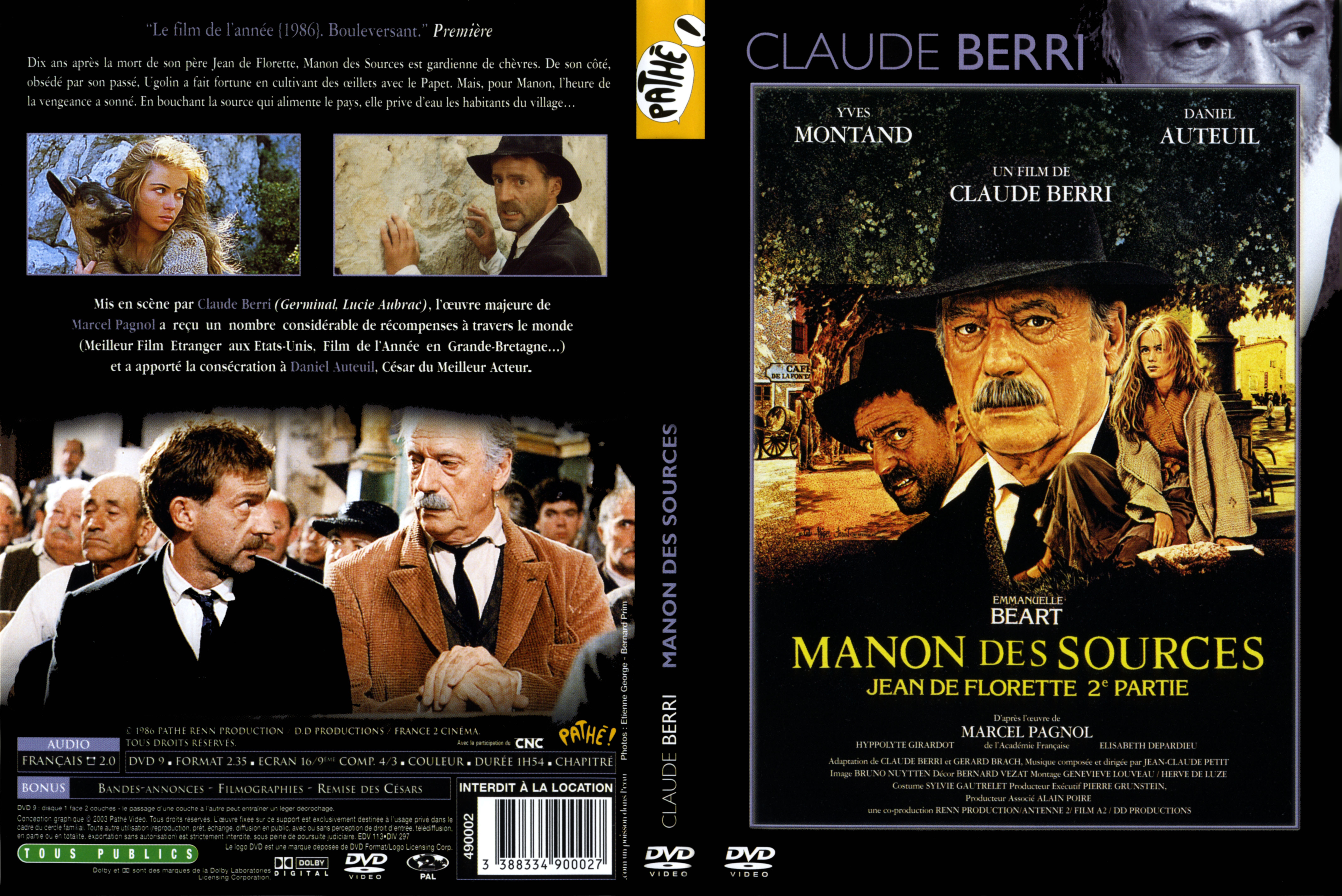 Jaquette DVD Manon des sources v3