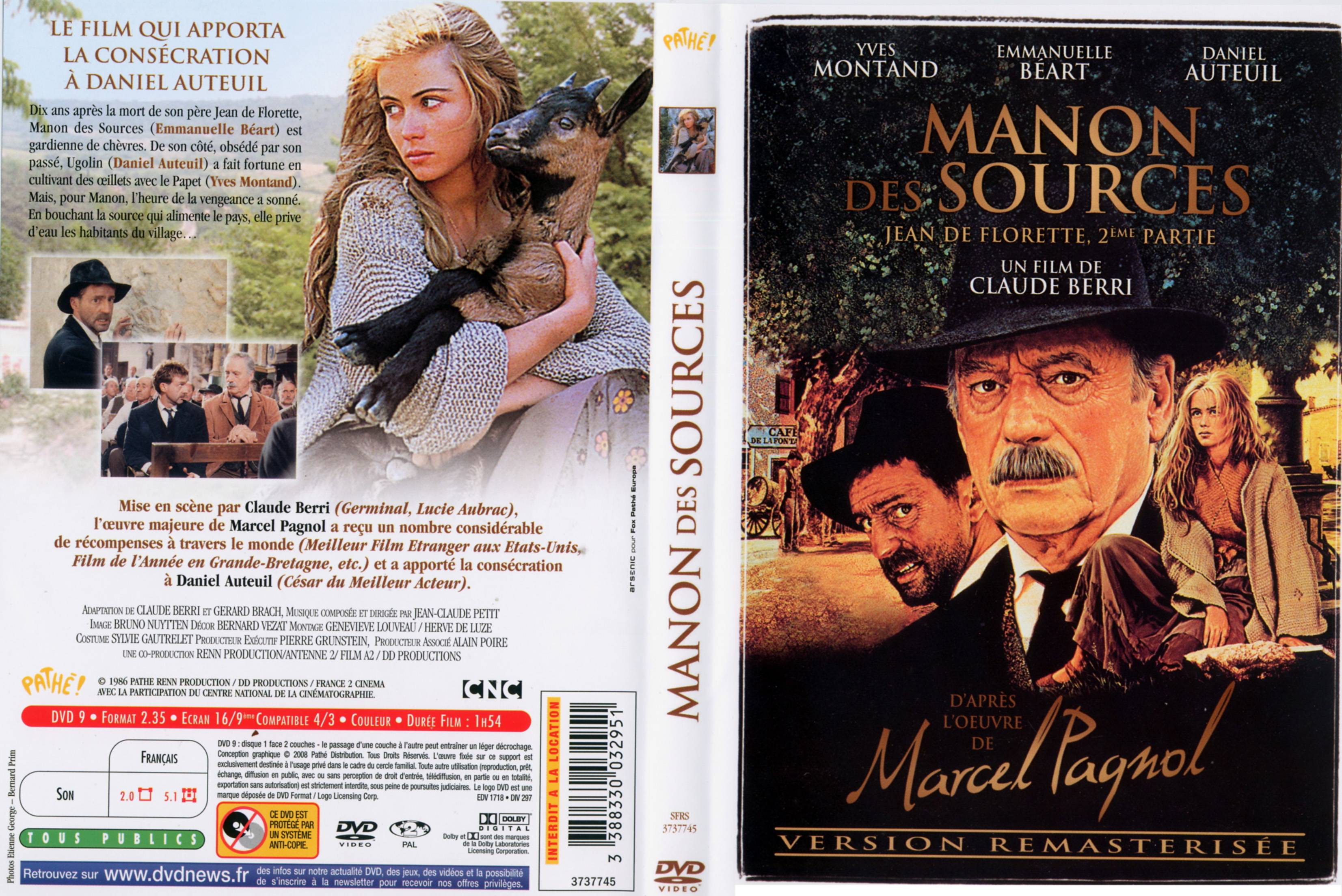 Jaquette DVD Manon des sources v4
