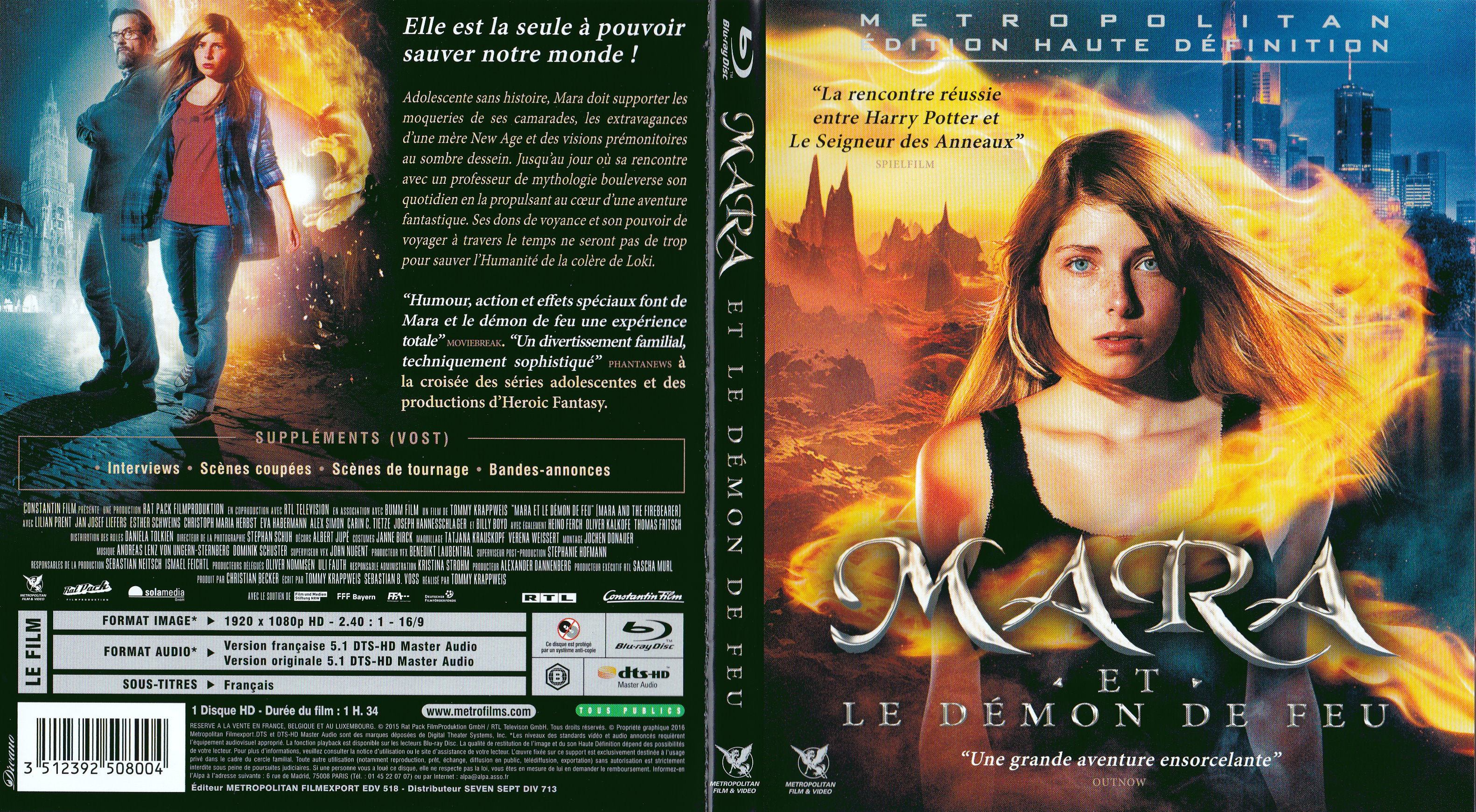 Jaquette DVD Mara et le demon de feu (BLU-RAY)