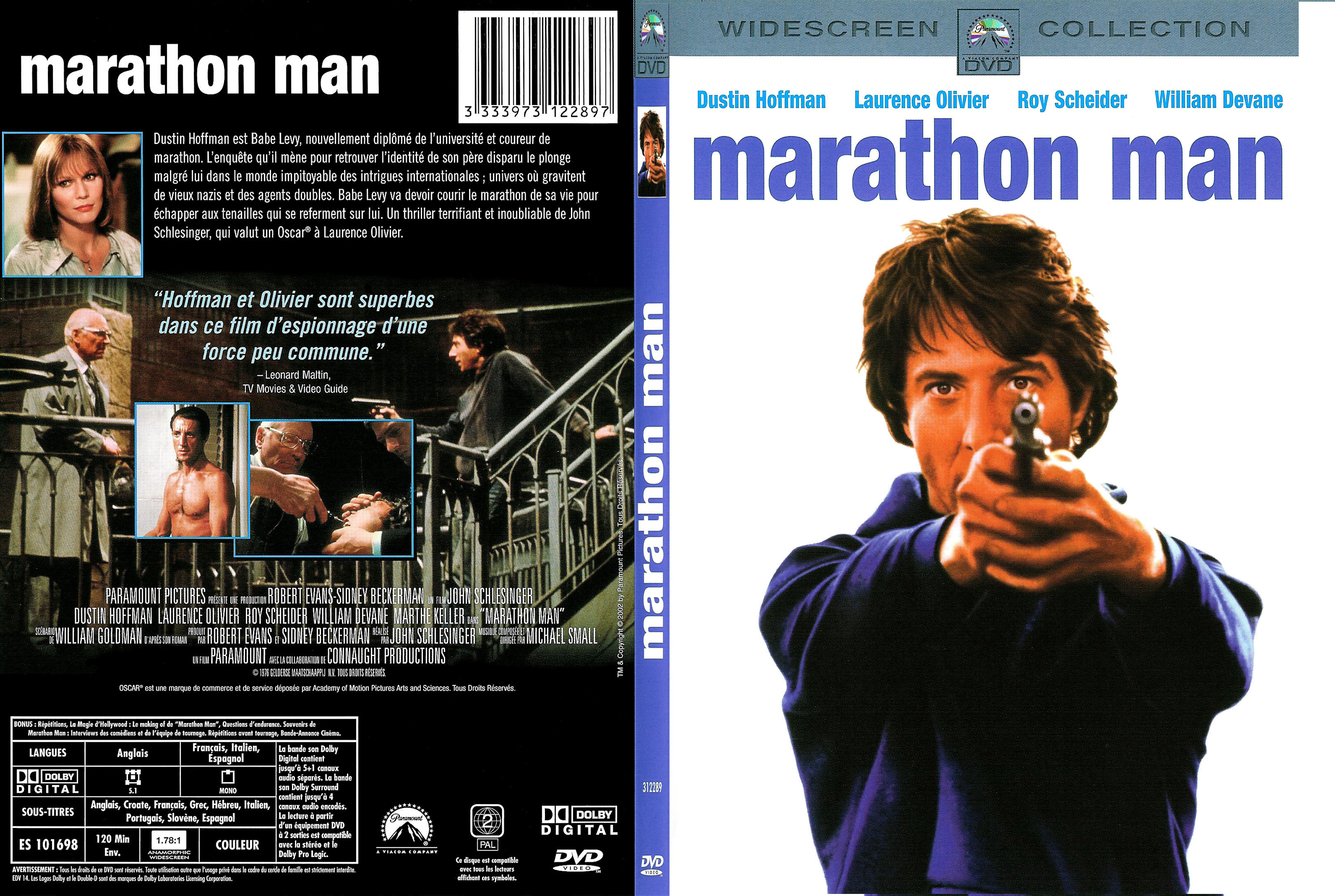 Jaquette DVD Marathon man - SLIM