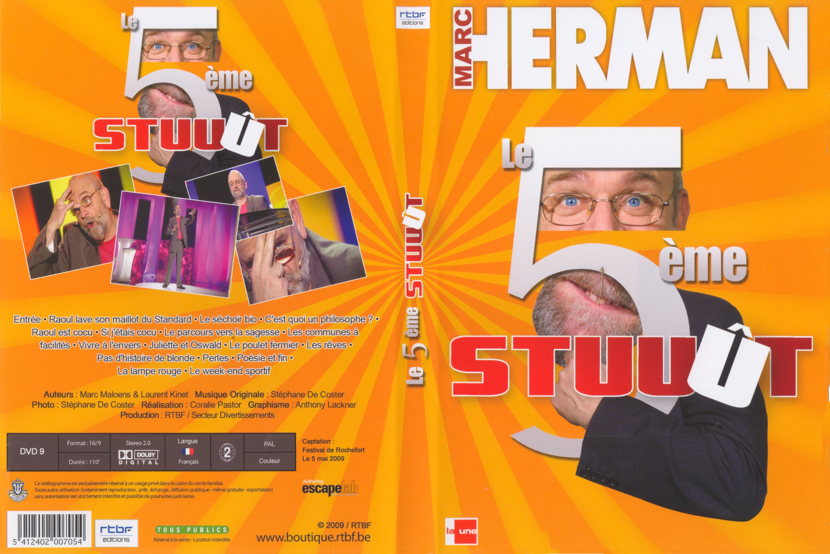 Jaquette DVD Marc Herman Le 5ime Stuuut