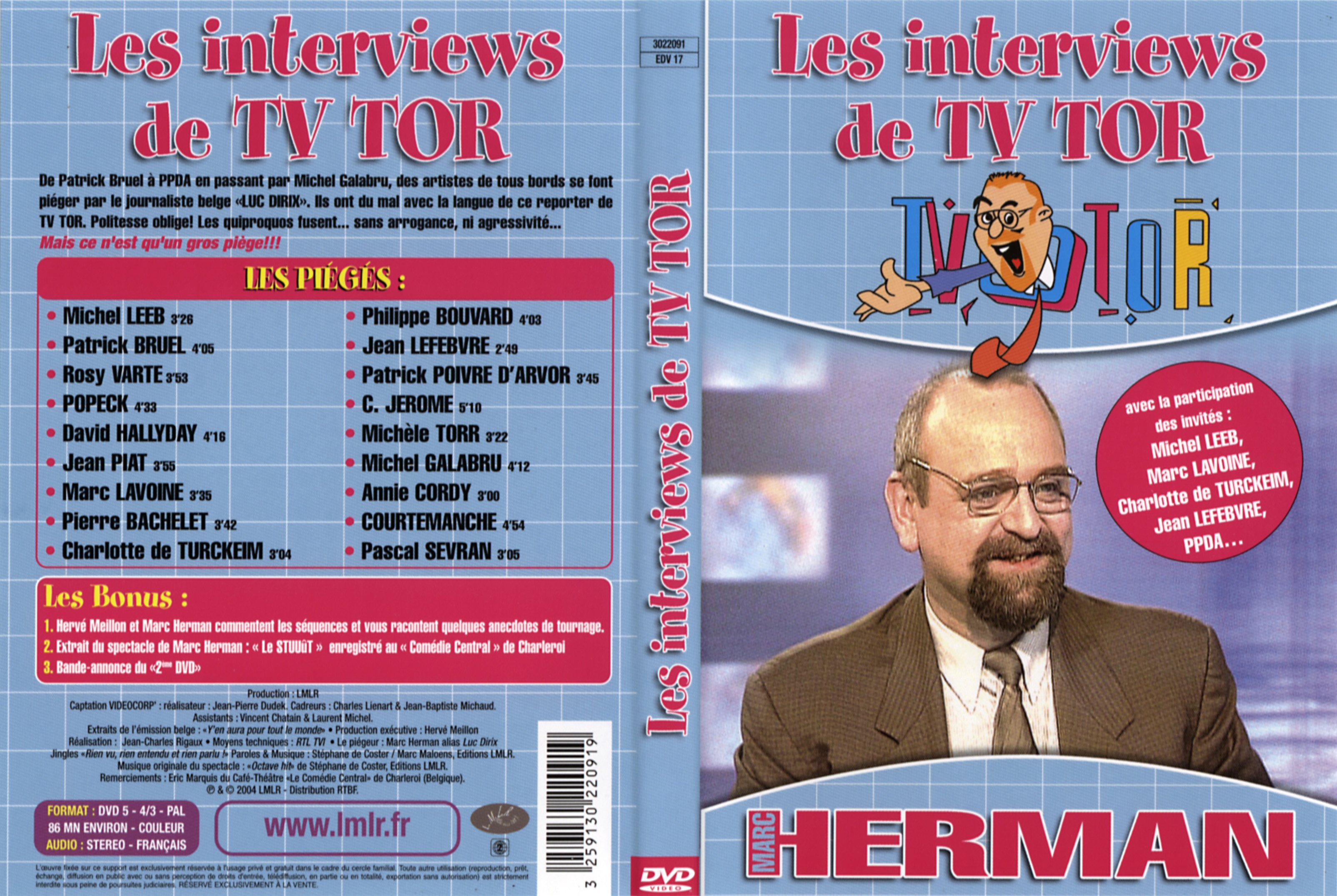 Jaquette DVD Marc Herman Les interviews de TV TOR