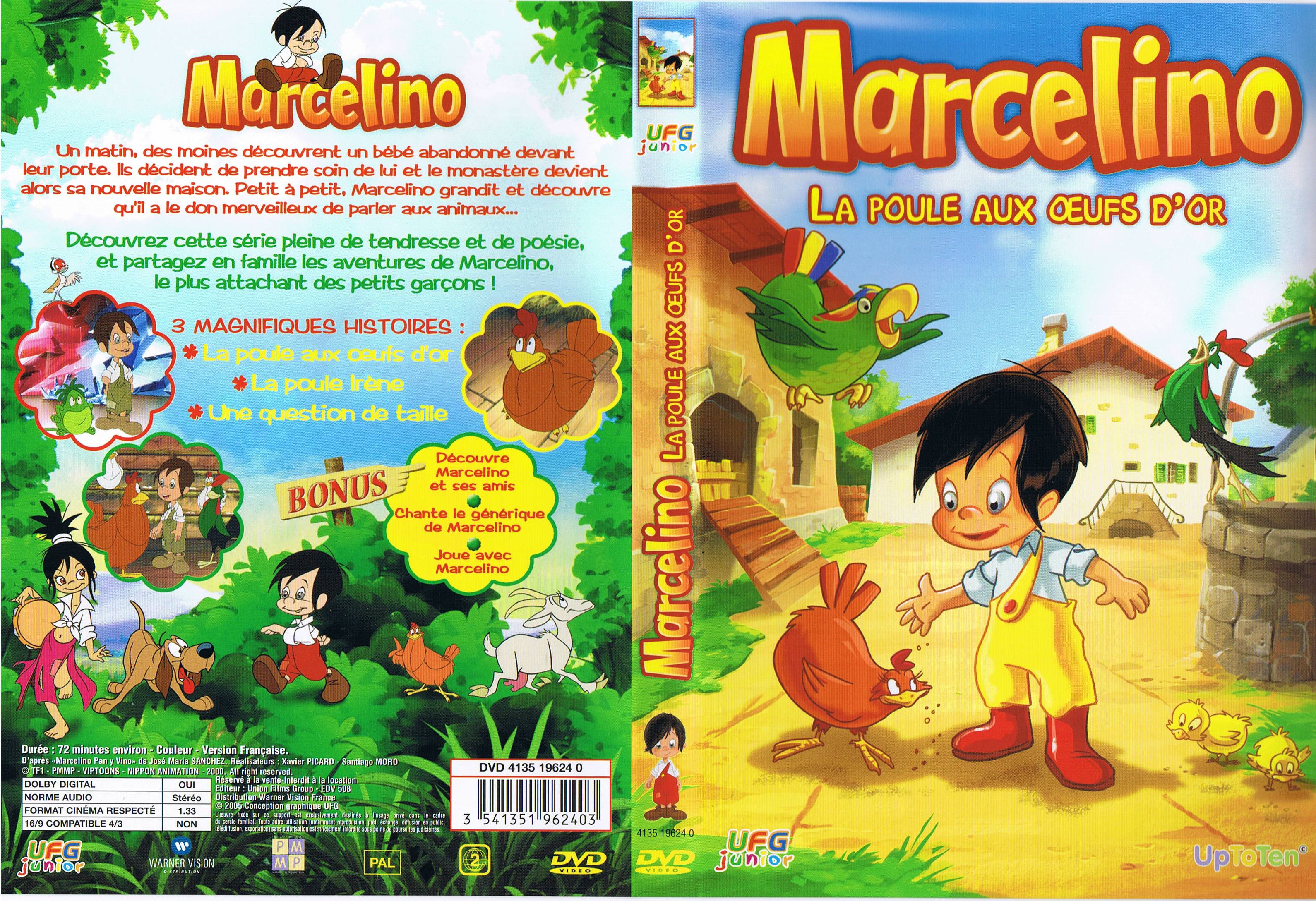 Jaquette DVD Marcelino - La poule aux oeufs d