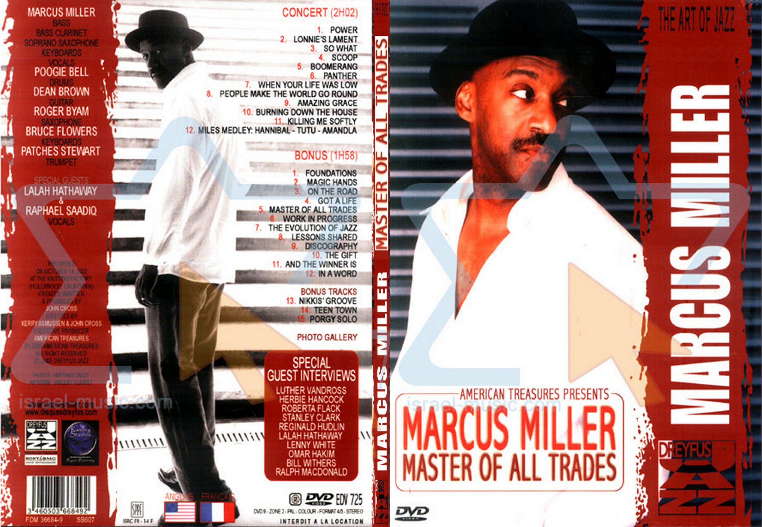 Jaquette DVD Marcus Miller Master of all trades - SLIM