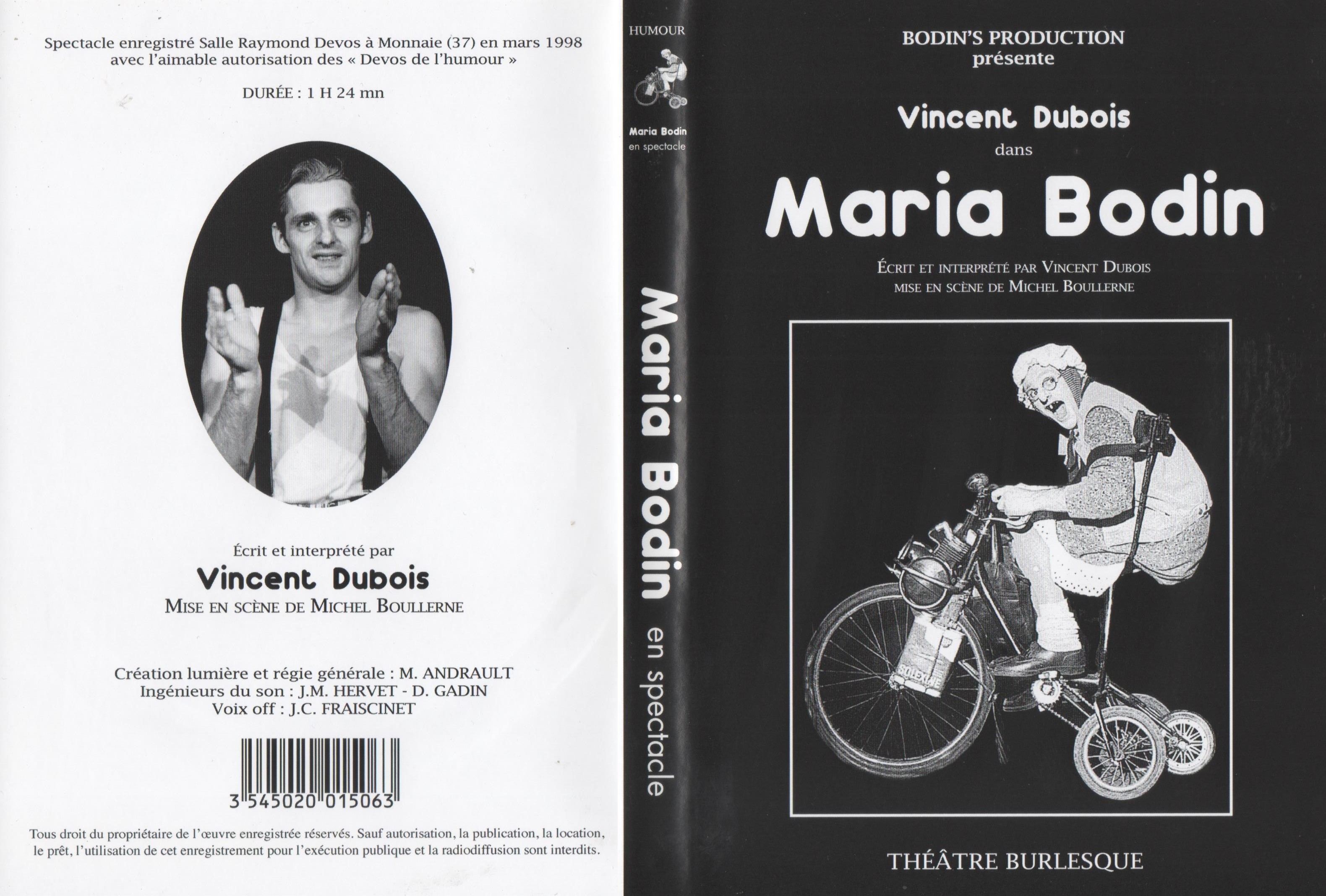 Jaquette DVD Maria Bodin