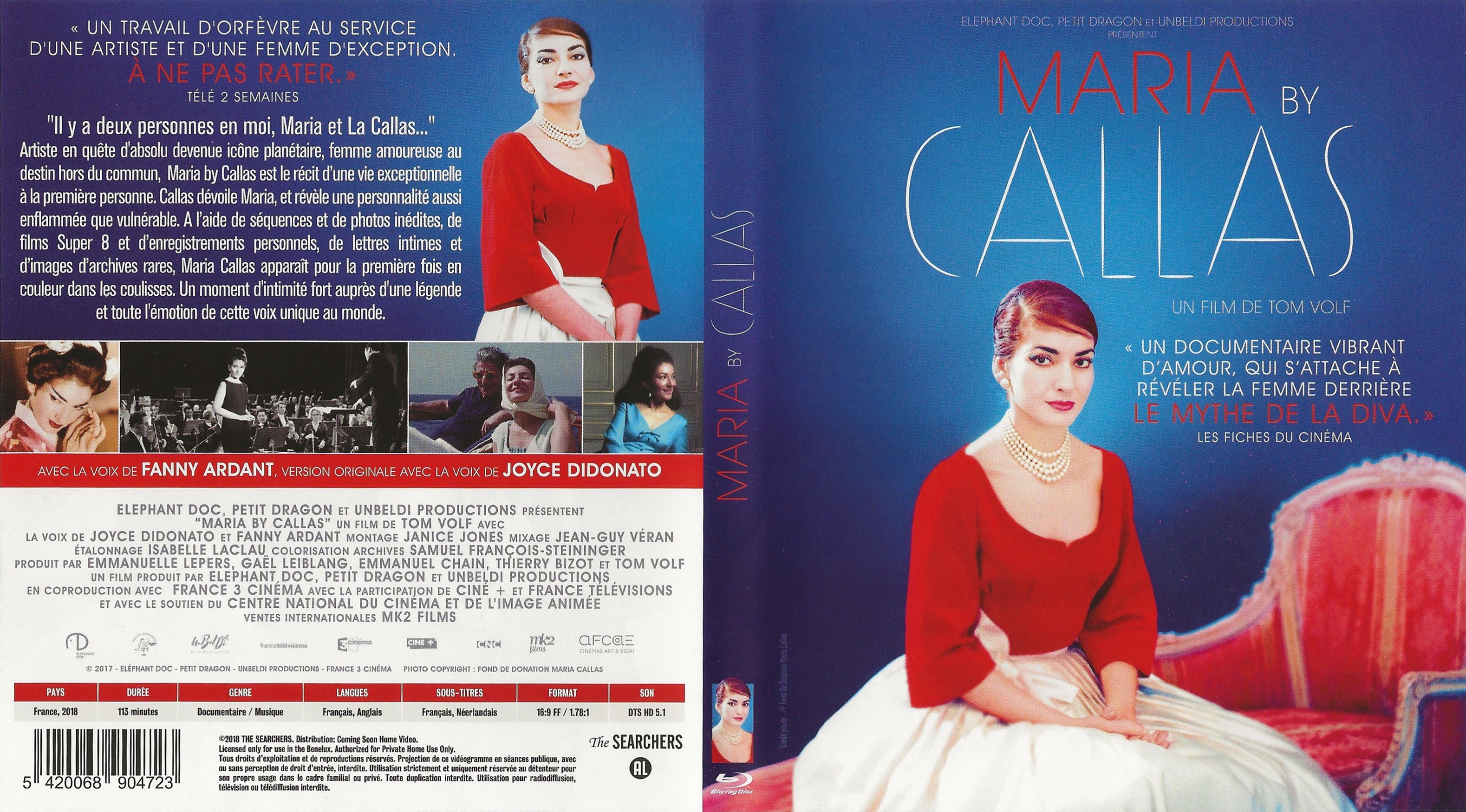 Jaquette DVD Maria by Callas (BLU-RAY)