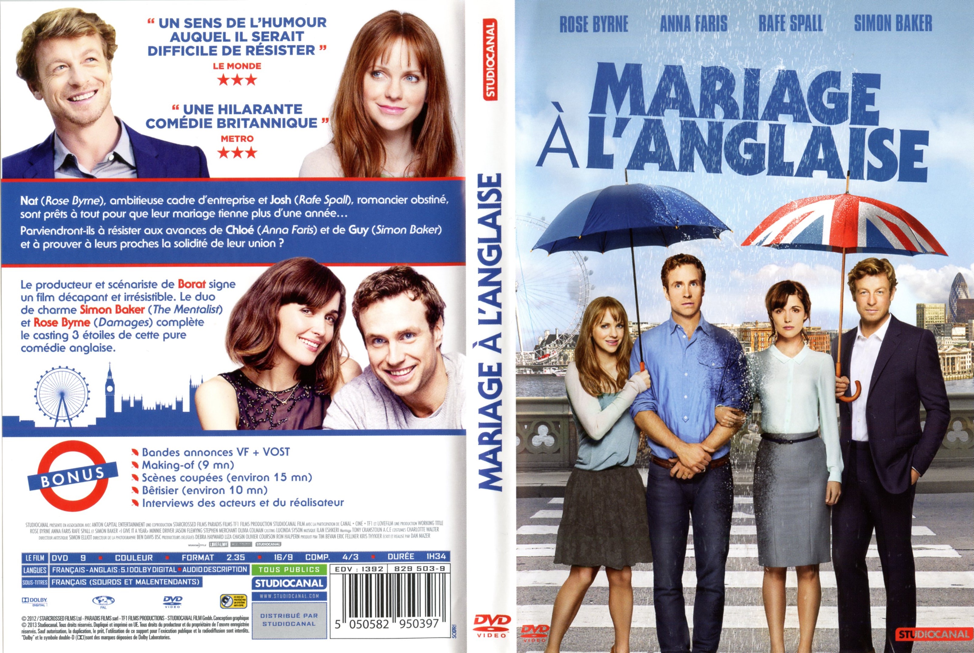 Jaquette DVD Mariage  l