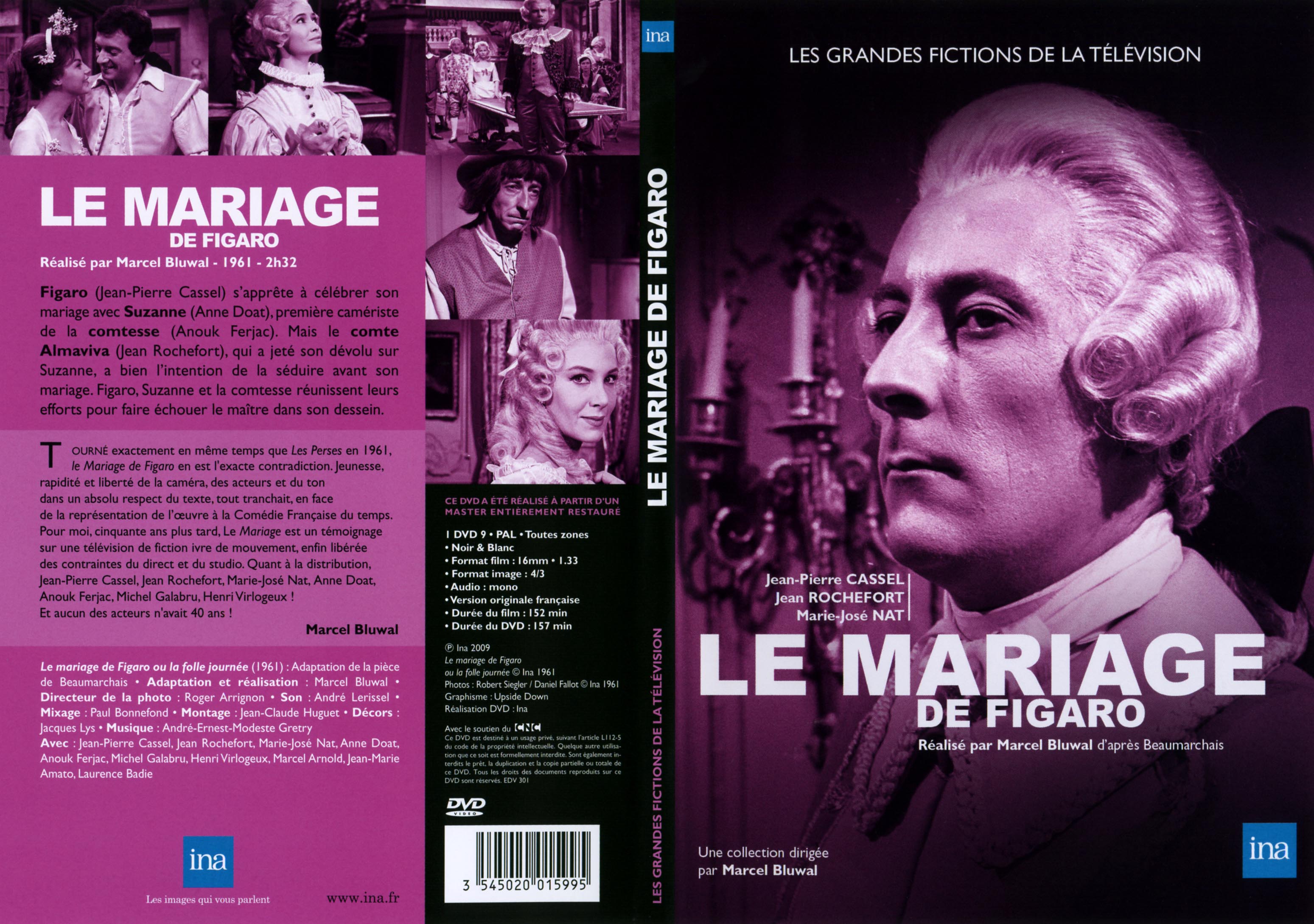 Jaquette DVD Mariage de figaro