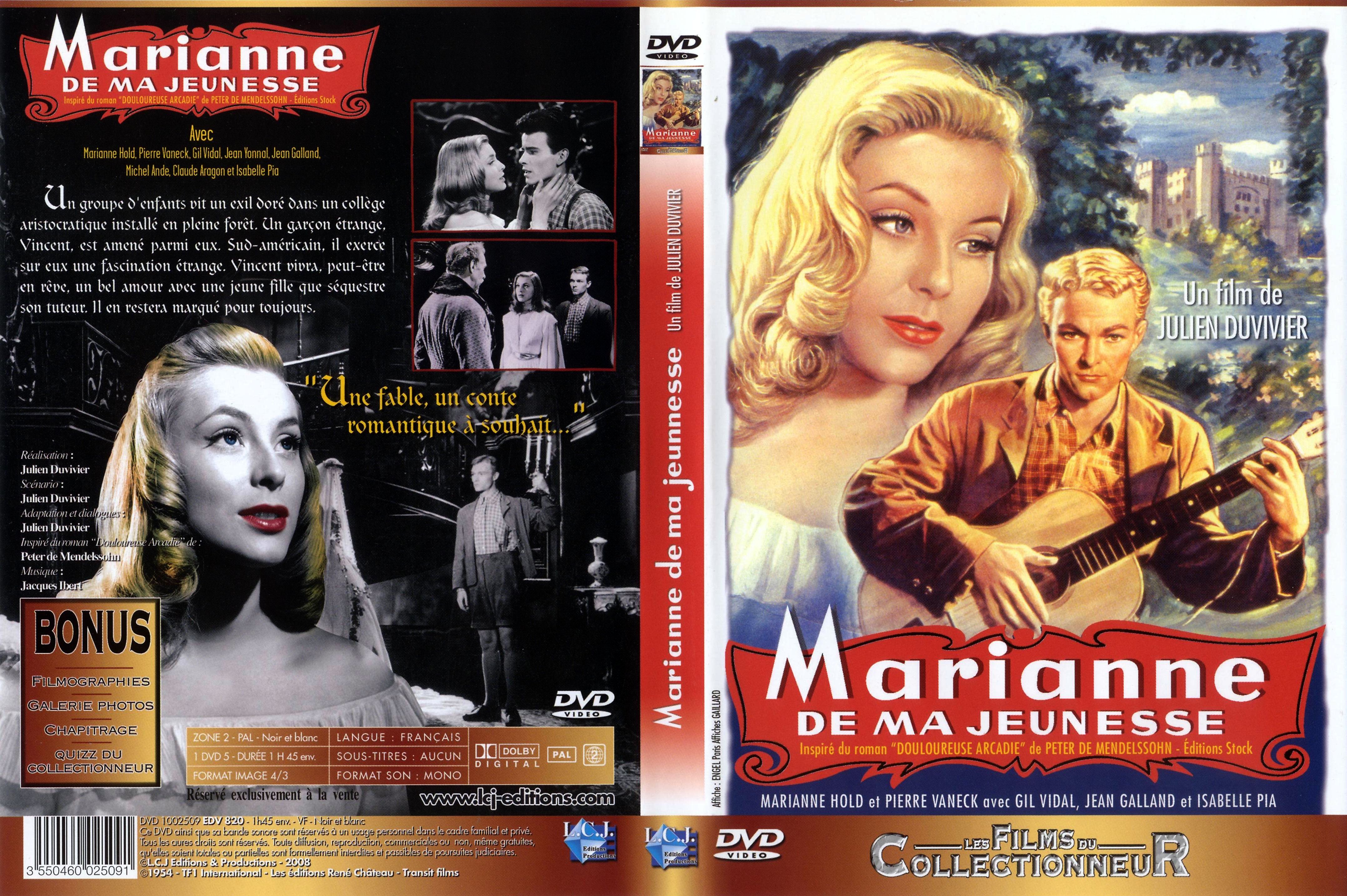 Jaquette DVD Marianne de ma jeunesse