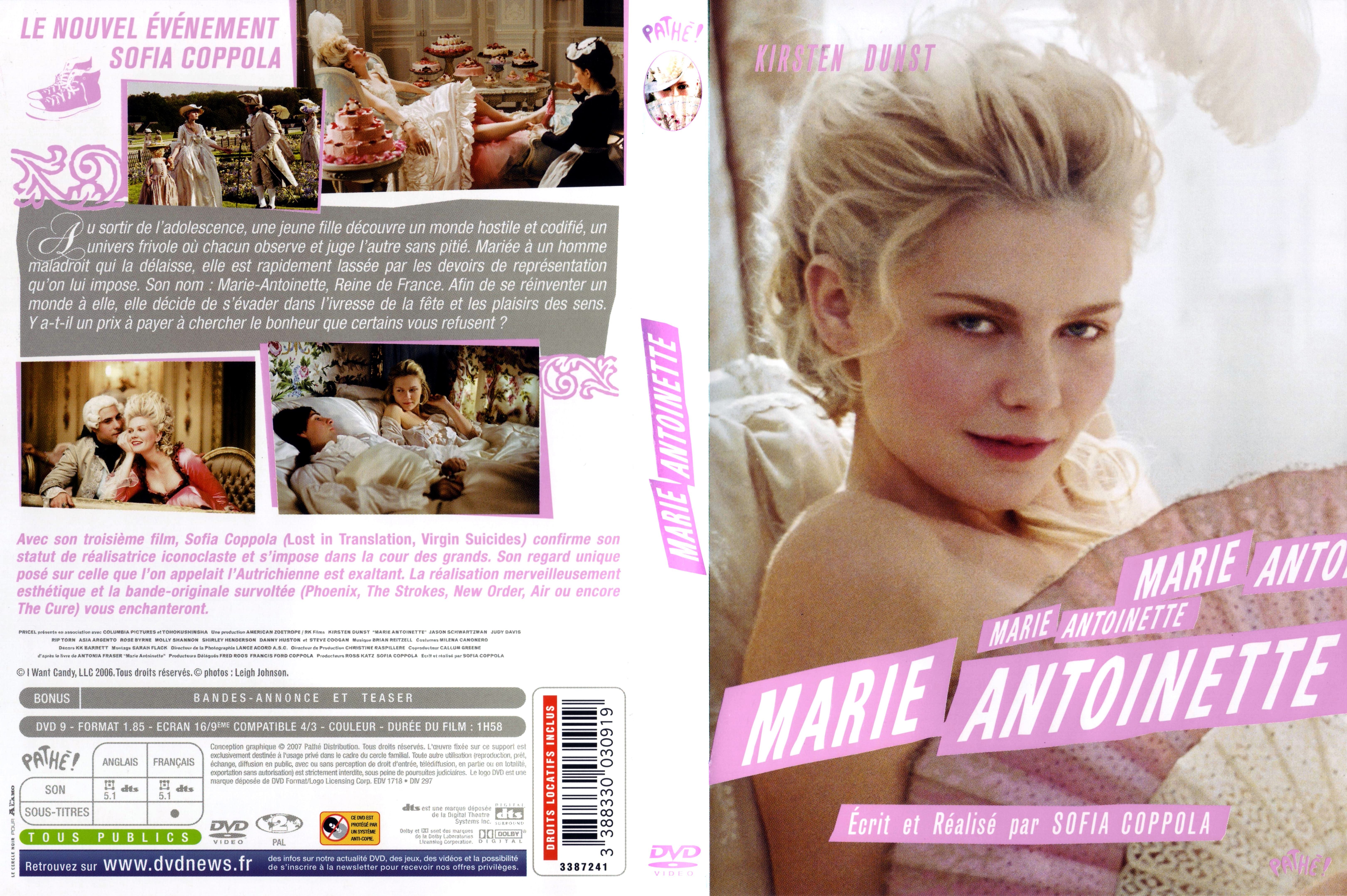 Jaquette DVD Marie-Antoinette