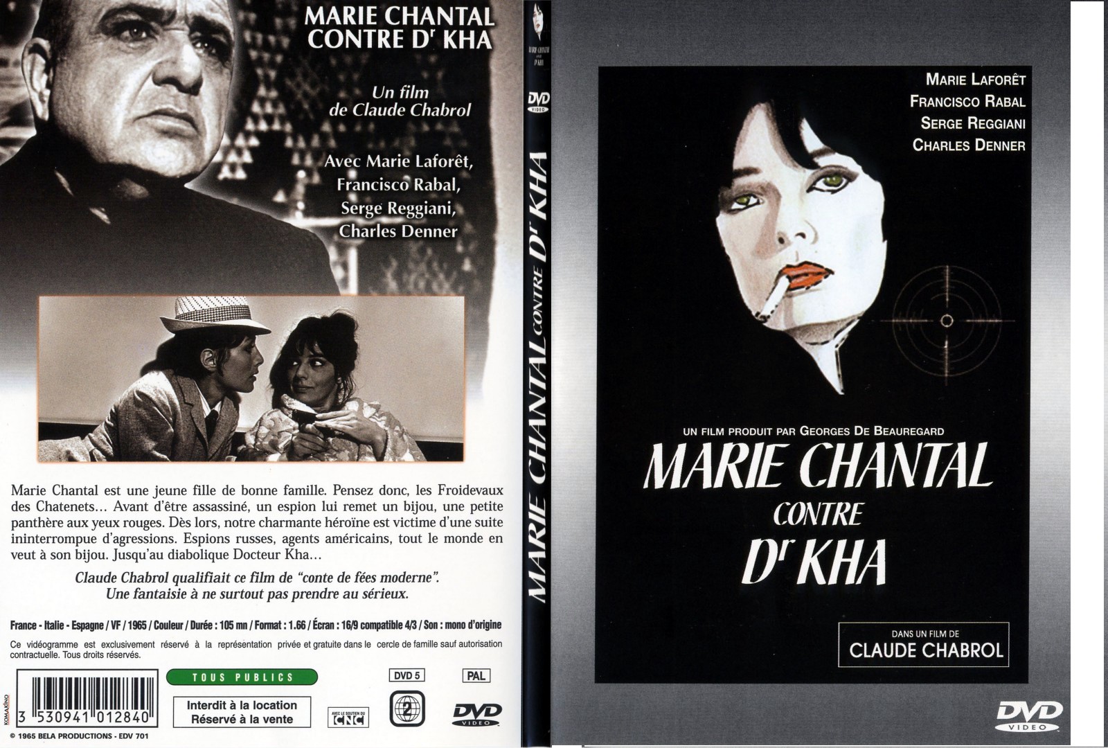 Jaquette DVD Marie Chantal contre Dr Kha - SLIM