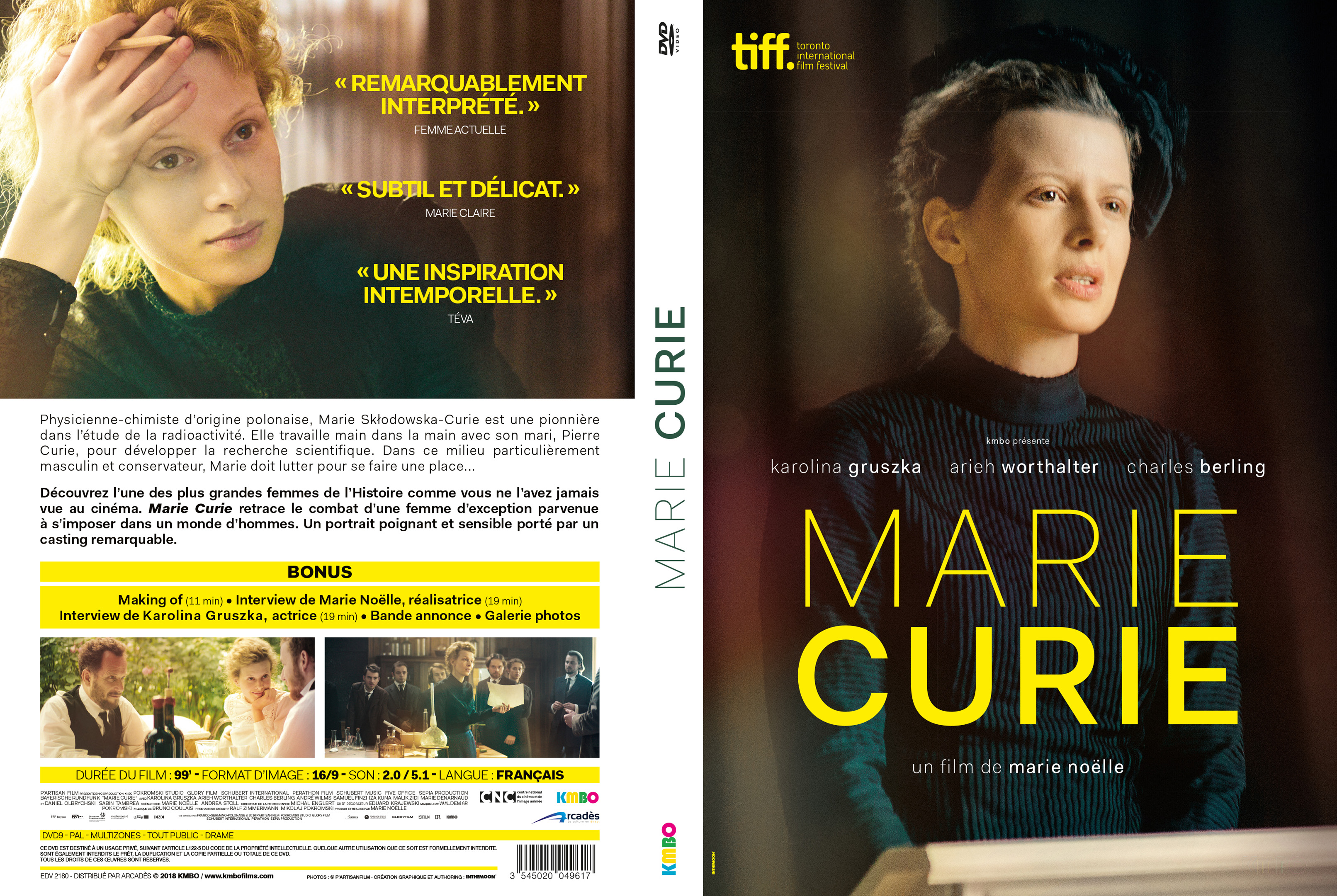 Jaquette DVD Marie Curie
