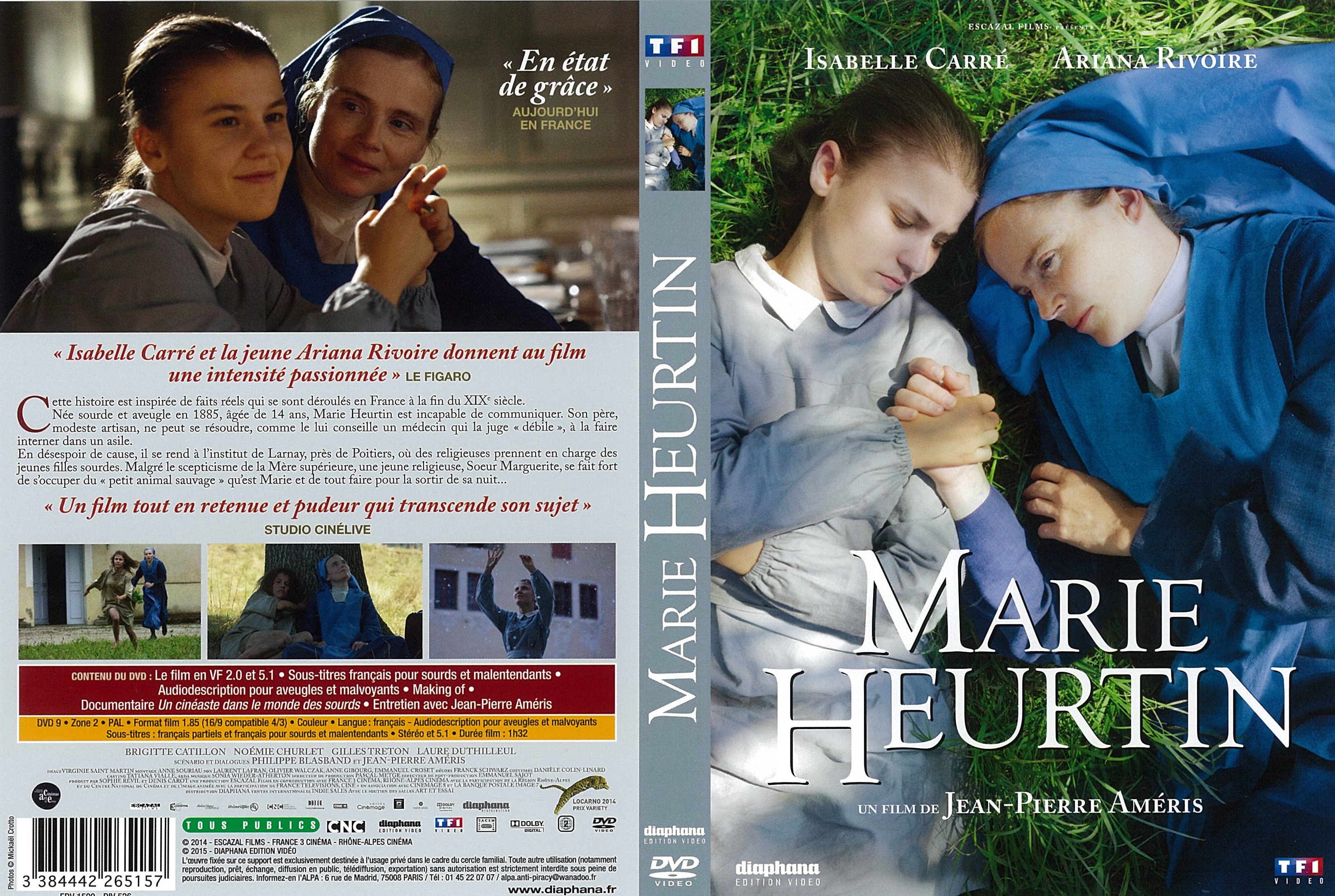 Jaquette DVD Marie Heurtin