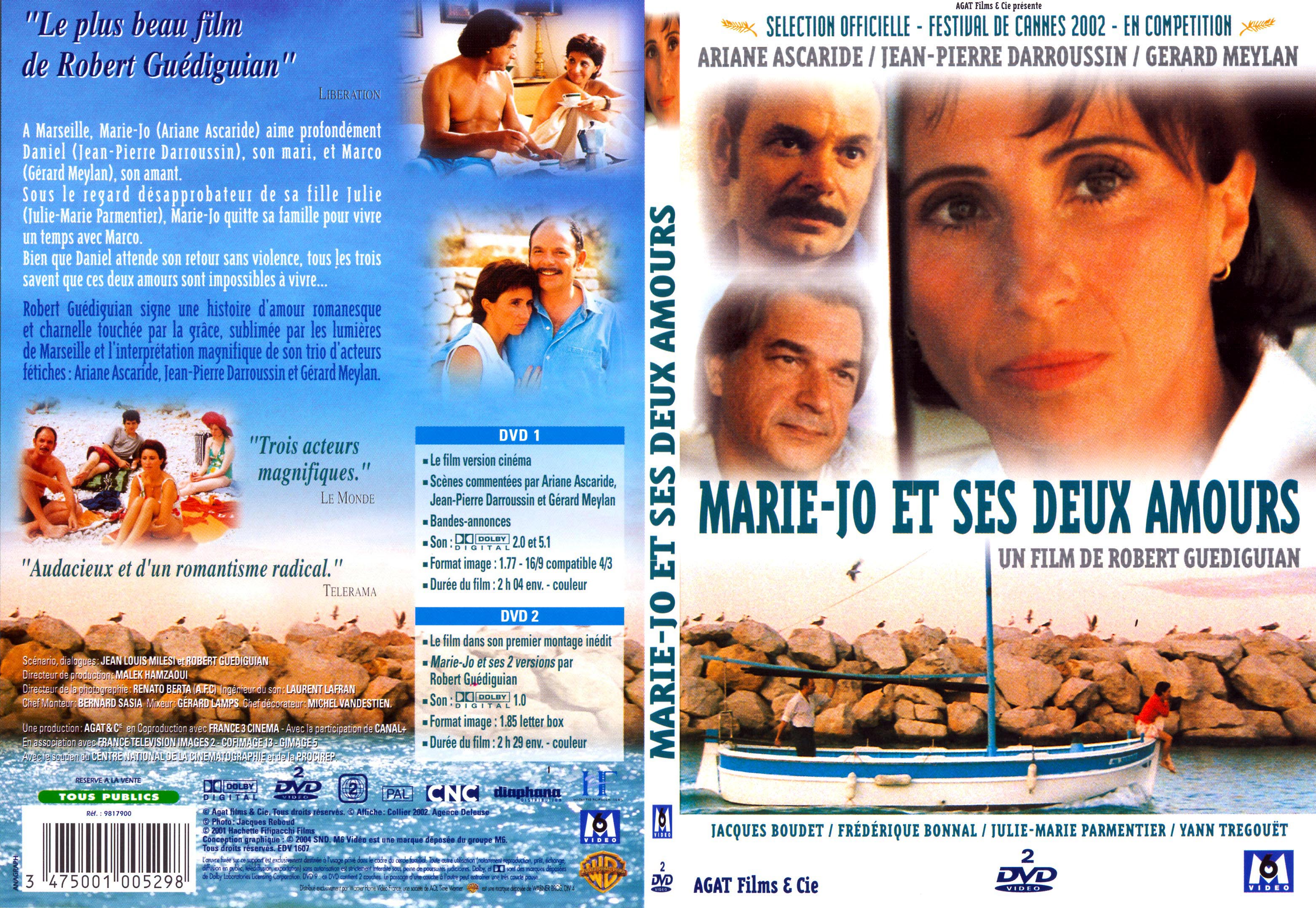 Jaquette DVD Marie-Jo et ses deux amours - SLIM