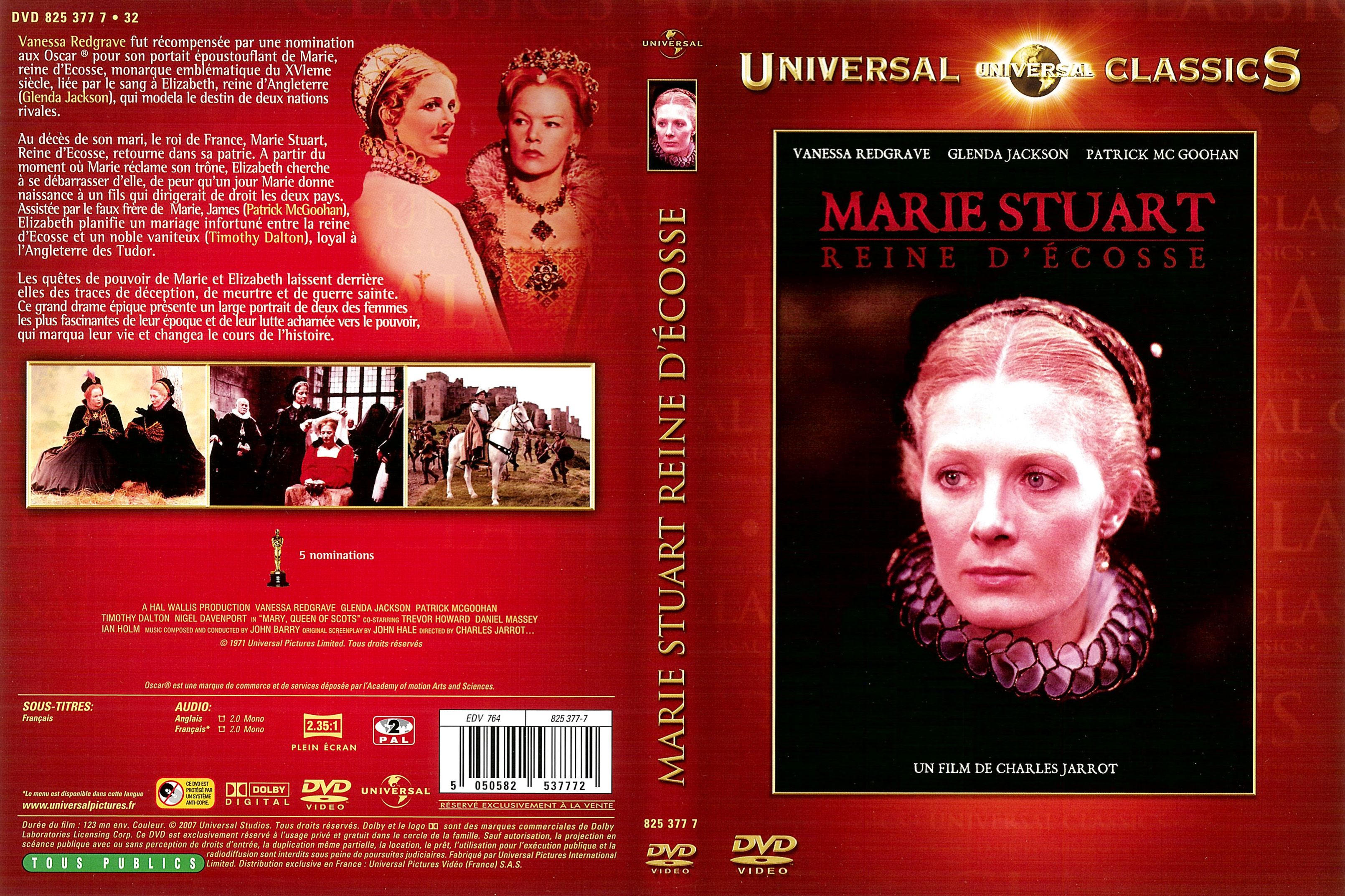 Jaquette DVD Marie Stuart Reine d