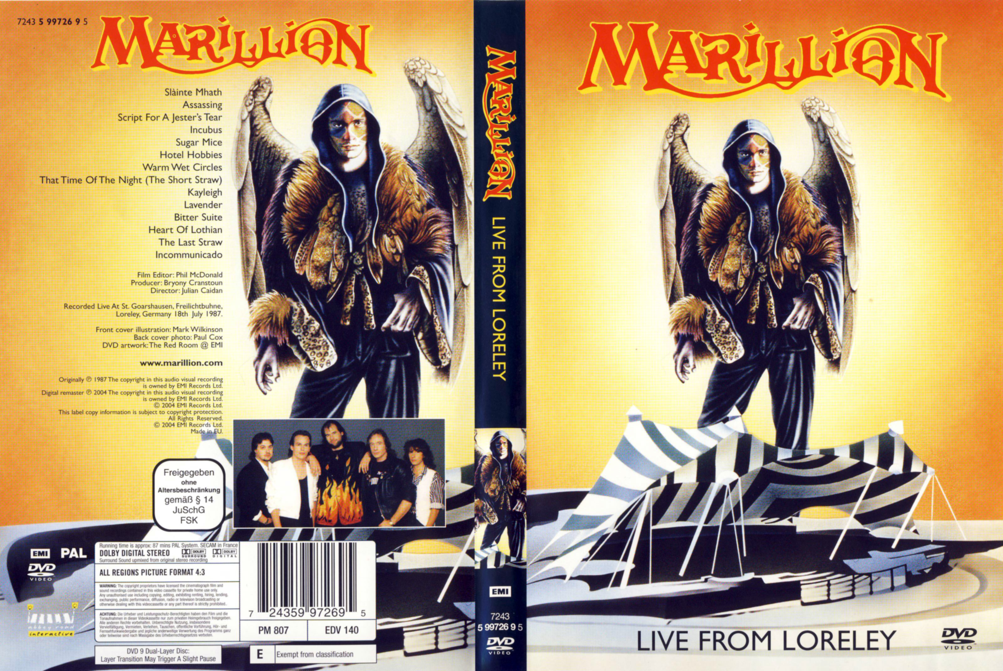 Jaquette DVD Marillion Live from Loreley